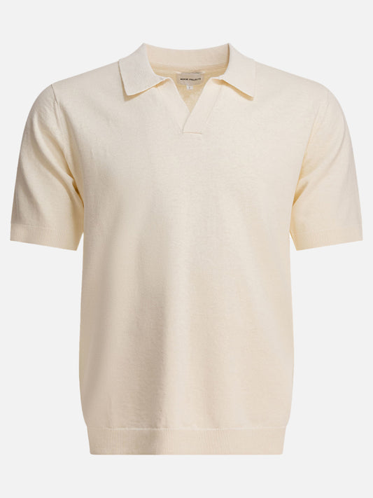 Polo shirts without buttons Solid colour  White - Norse Projects Men | PLP | VIETTI Online Store 
