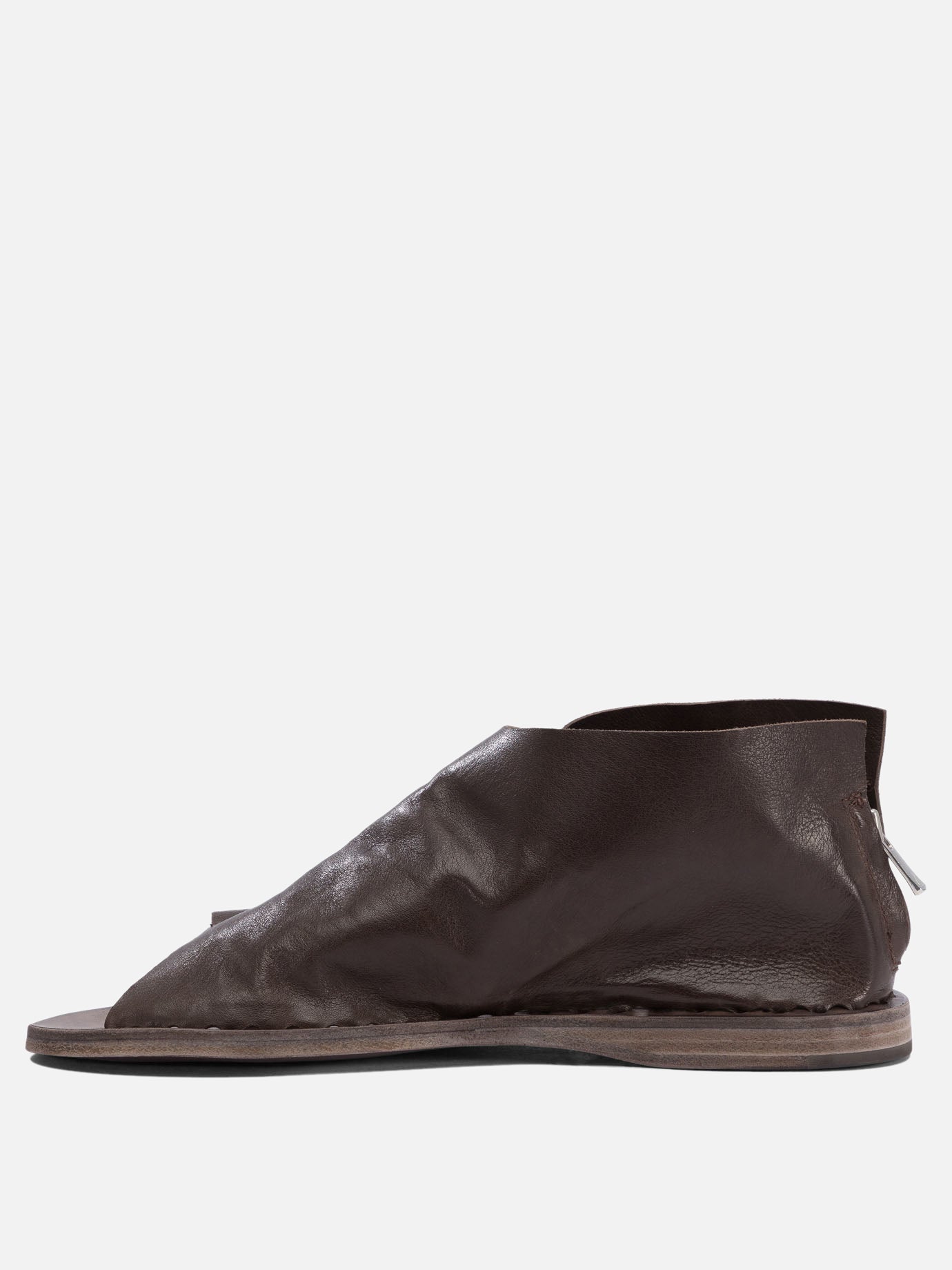 Flat sandals 100% leather - 100% leather  Brown - Officine Creative Women | PDP | VIETTI Online Store | thumbnail_3