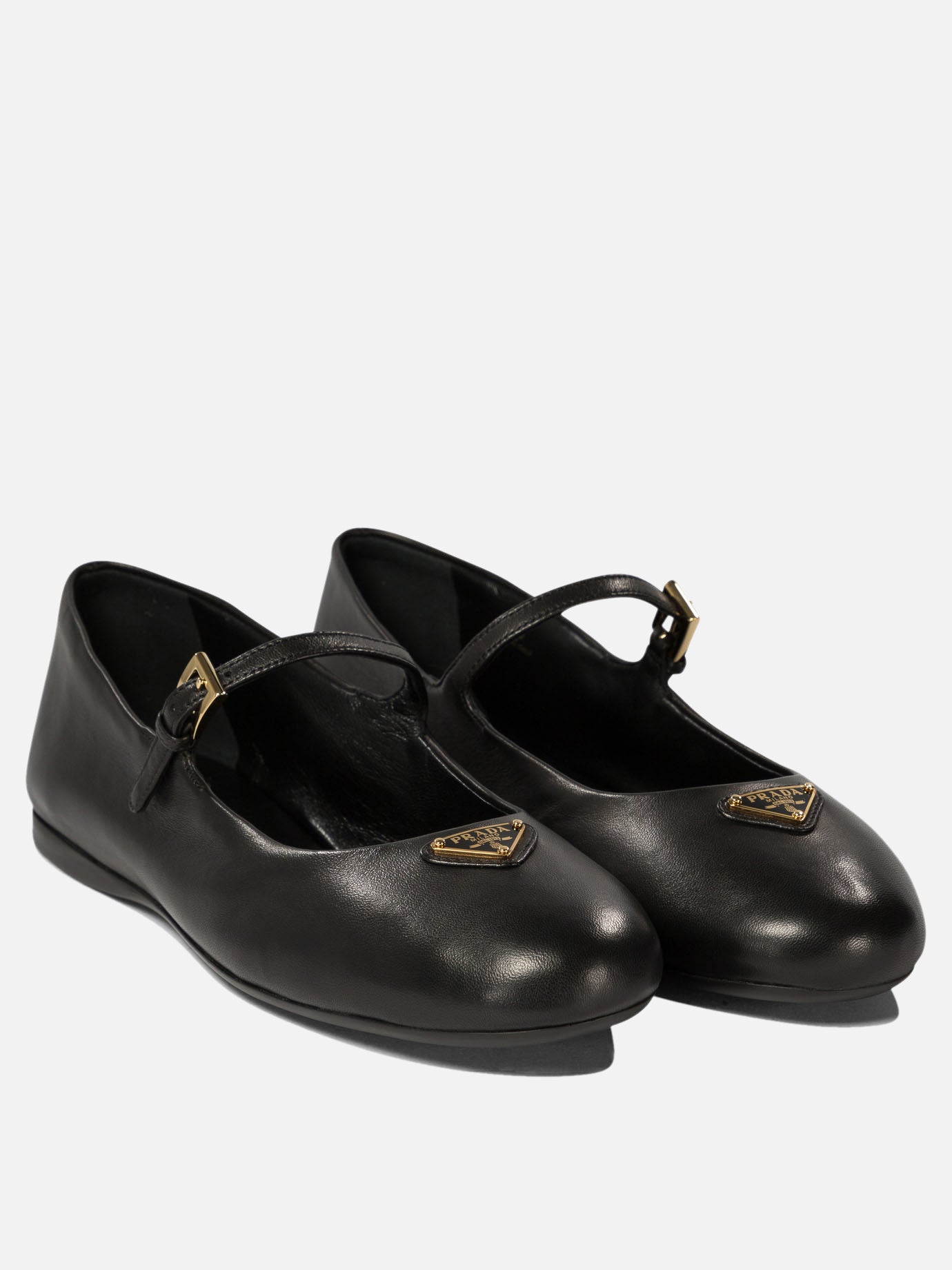 Prada Nappa ballet flats Black