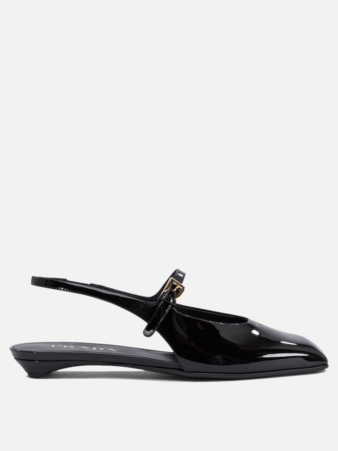 Flat sandals 100% calf leather - 100% leather  Black - Prada Women | PDP | VIETTI Online Store | Zoom-Modal
