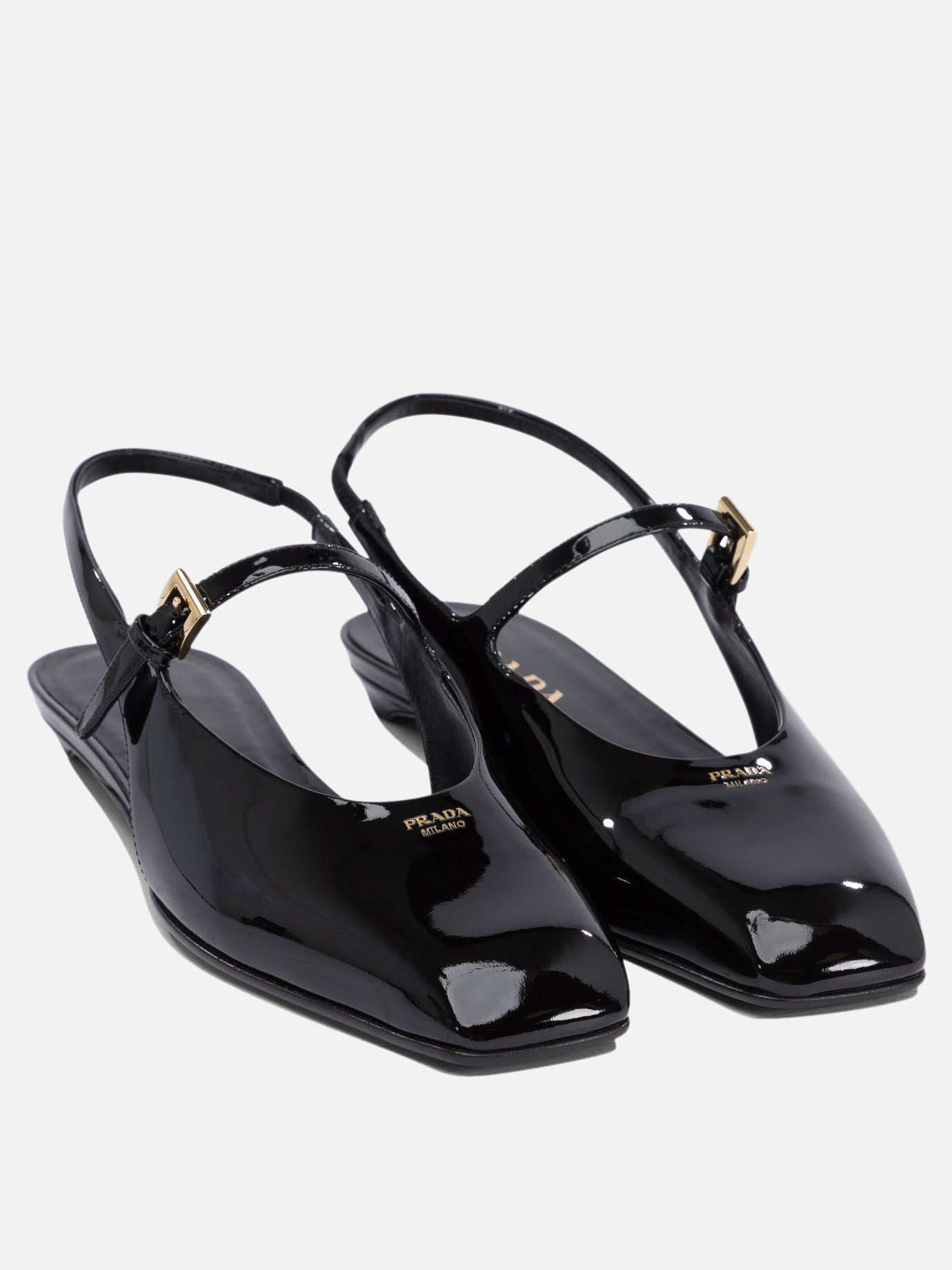 Flat sandals 100% calf leather - 100% leather  Black - Prada Women | PDP | VIETTI Online Store | thumbnail_2