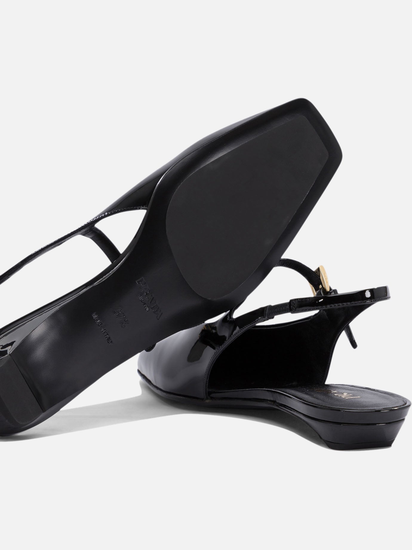 Flat sandals 100% calf leather - 100% leather  Black - Prada Women | PDP | VIETTI Online Store | Zoom-Modal_5

