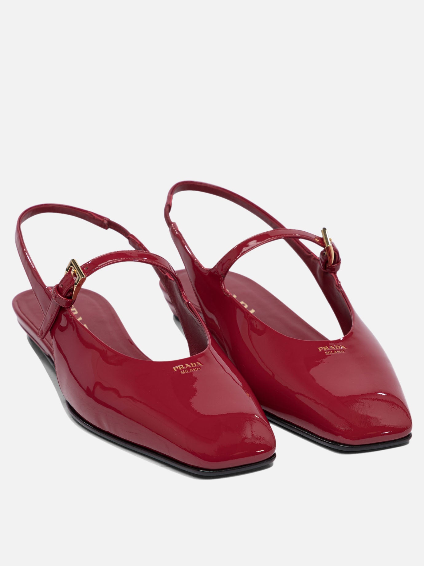Slingbacks 100% calf leather - 100% leather  Red - Prada Women | PDP | VIETTI Online Store | thumbnail_2