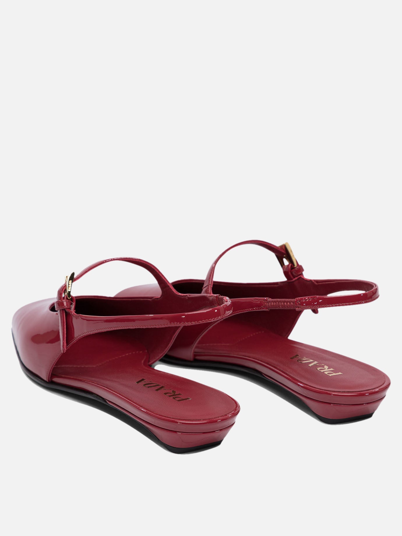 Slingbacks 100% calf leather - 100% leather  Red - Prada Women | PDP | VIETTI Online Store | thumbnail_4