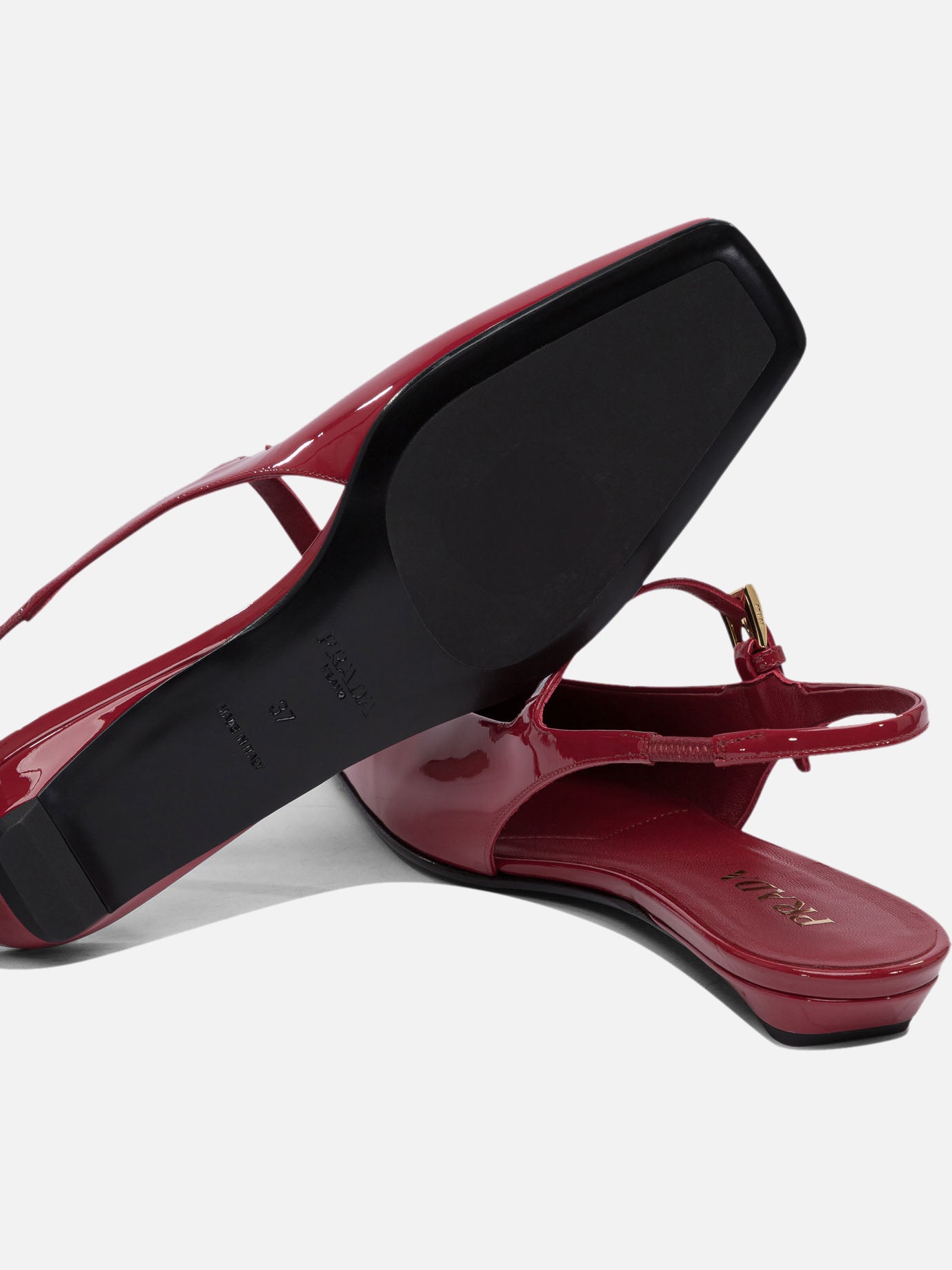 Slingbacks 100% calf leather - 100% leather  Red - Prada Women | PDP | VIETTI Online Store | Zoom-Modal_5
