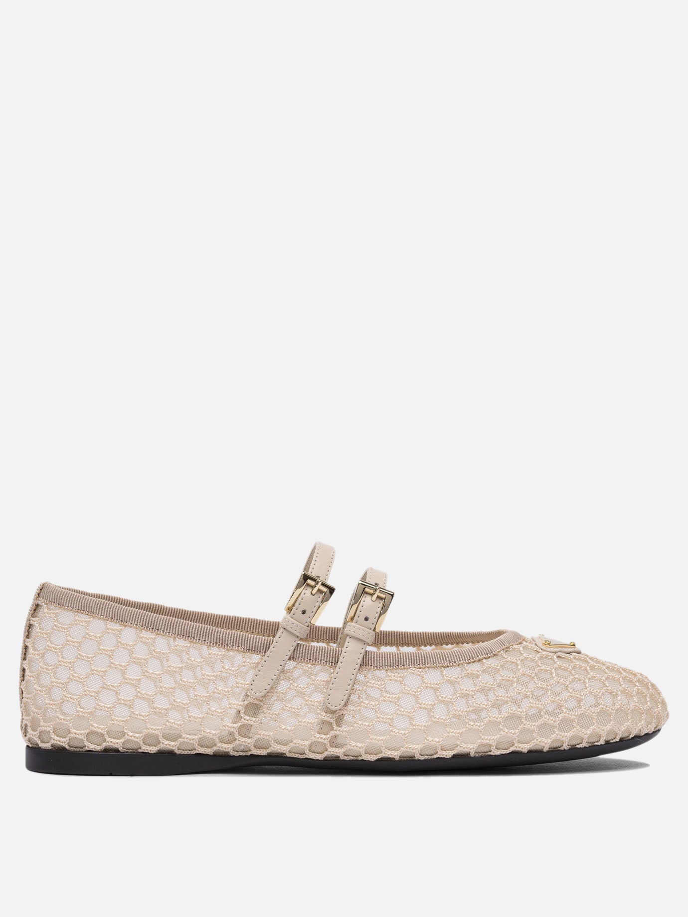 Mary Jane ballet flats 100% polyamide - 100% leather  Pink - Prada Women | PDP | VIETTI Online Store | Zoom-Modal
