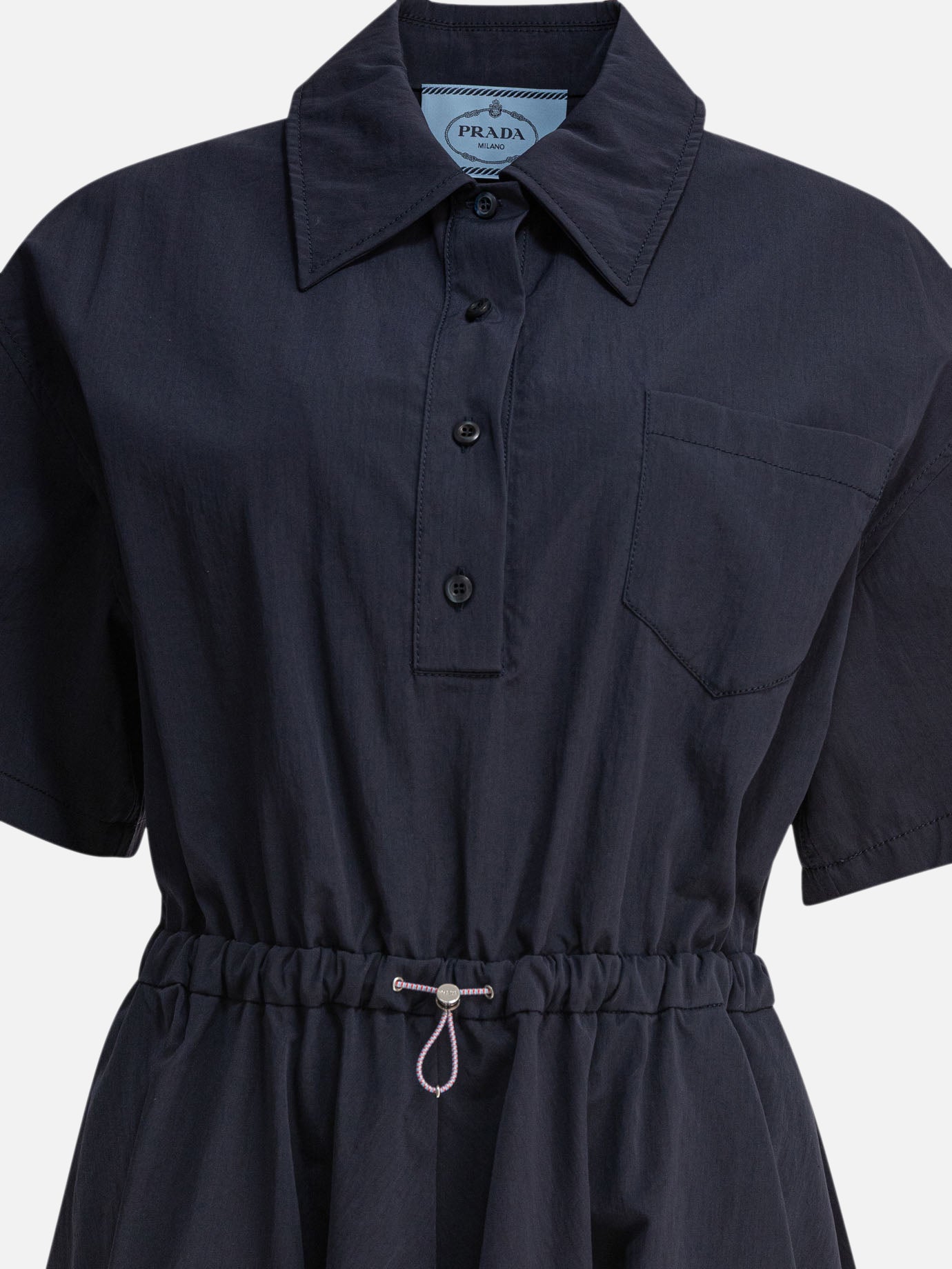 Mini dresses Solid colour  Blue - Prada Women | PDP | VIETTI Online Store | thumbnail_3