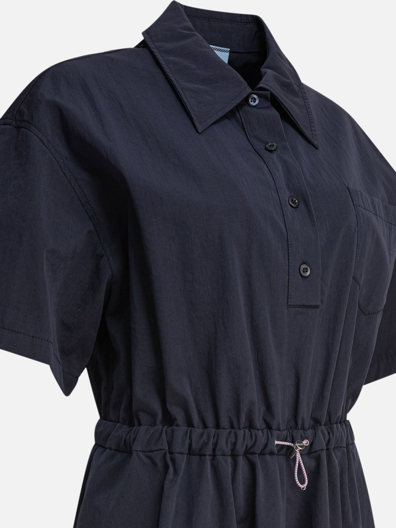 Mini dresses Solid colour  Blue - Prada Women | PDP | VIETTI Online Store | thumbnail_4