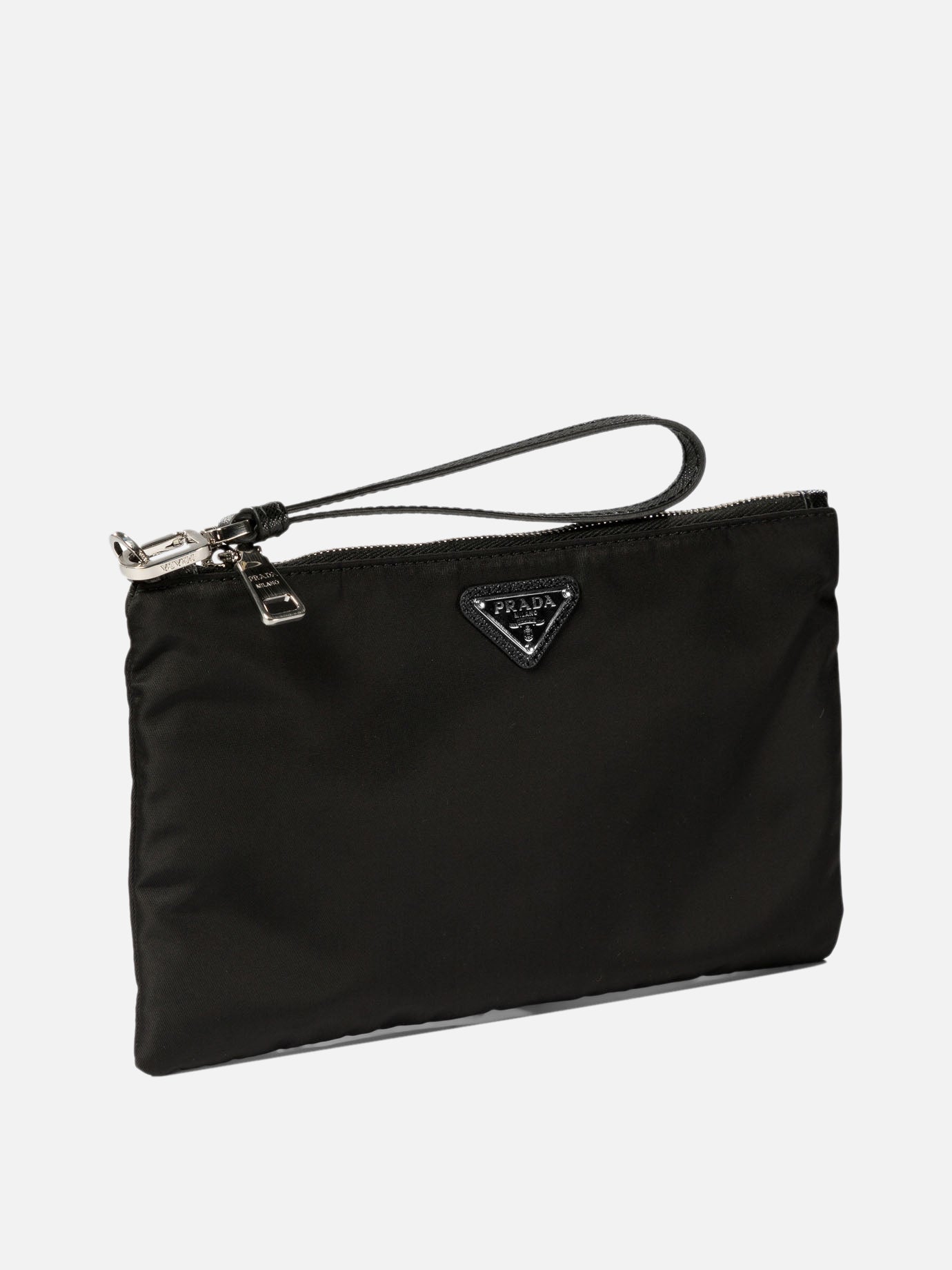 Re-Nylon and Saffiano pouch