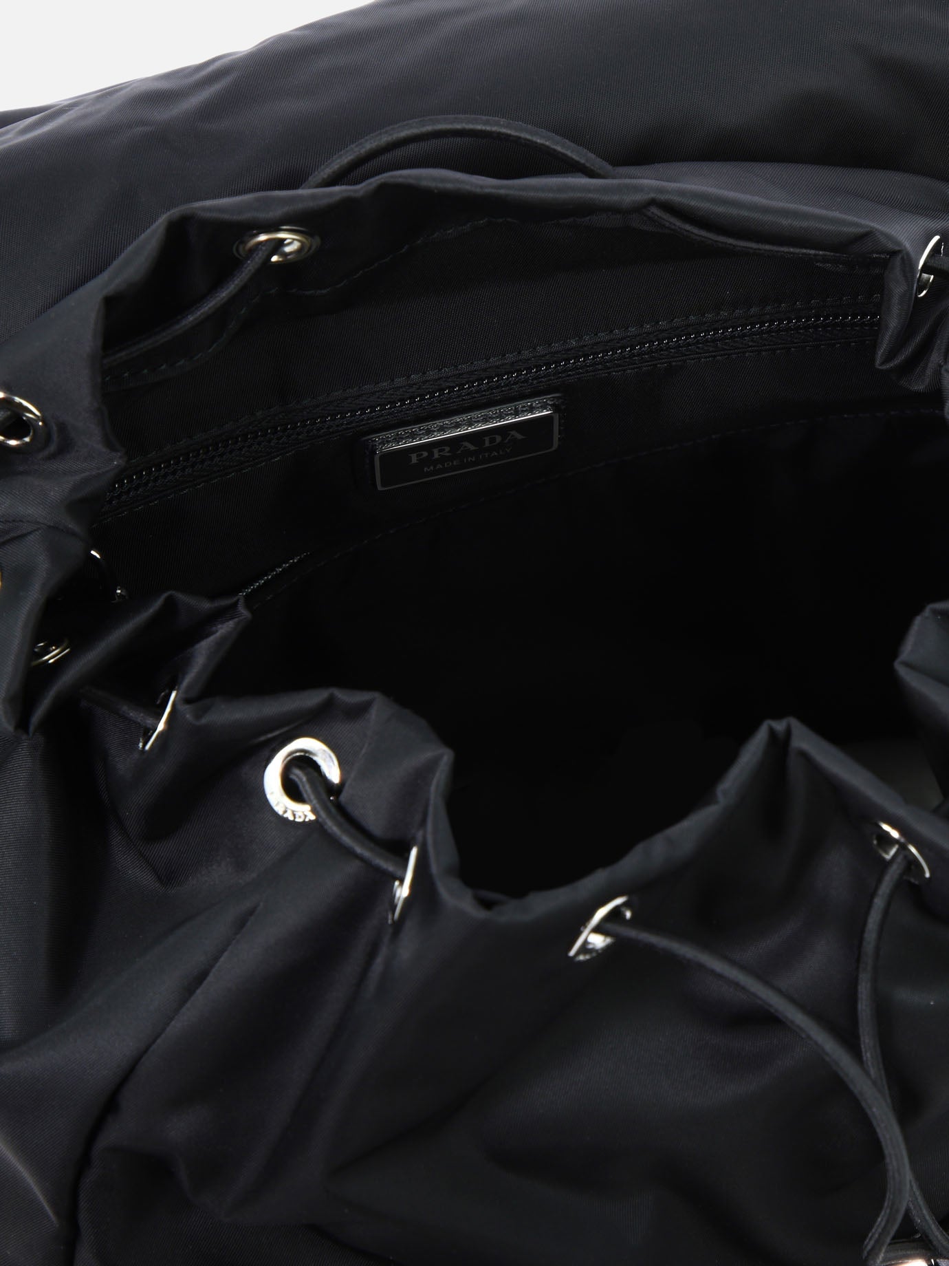 Prada Re-Nylon and Saffiano Backpack 13283601_UNI Black thumbnail_5