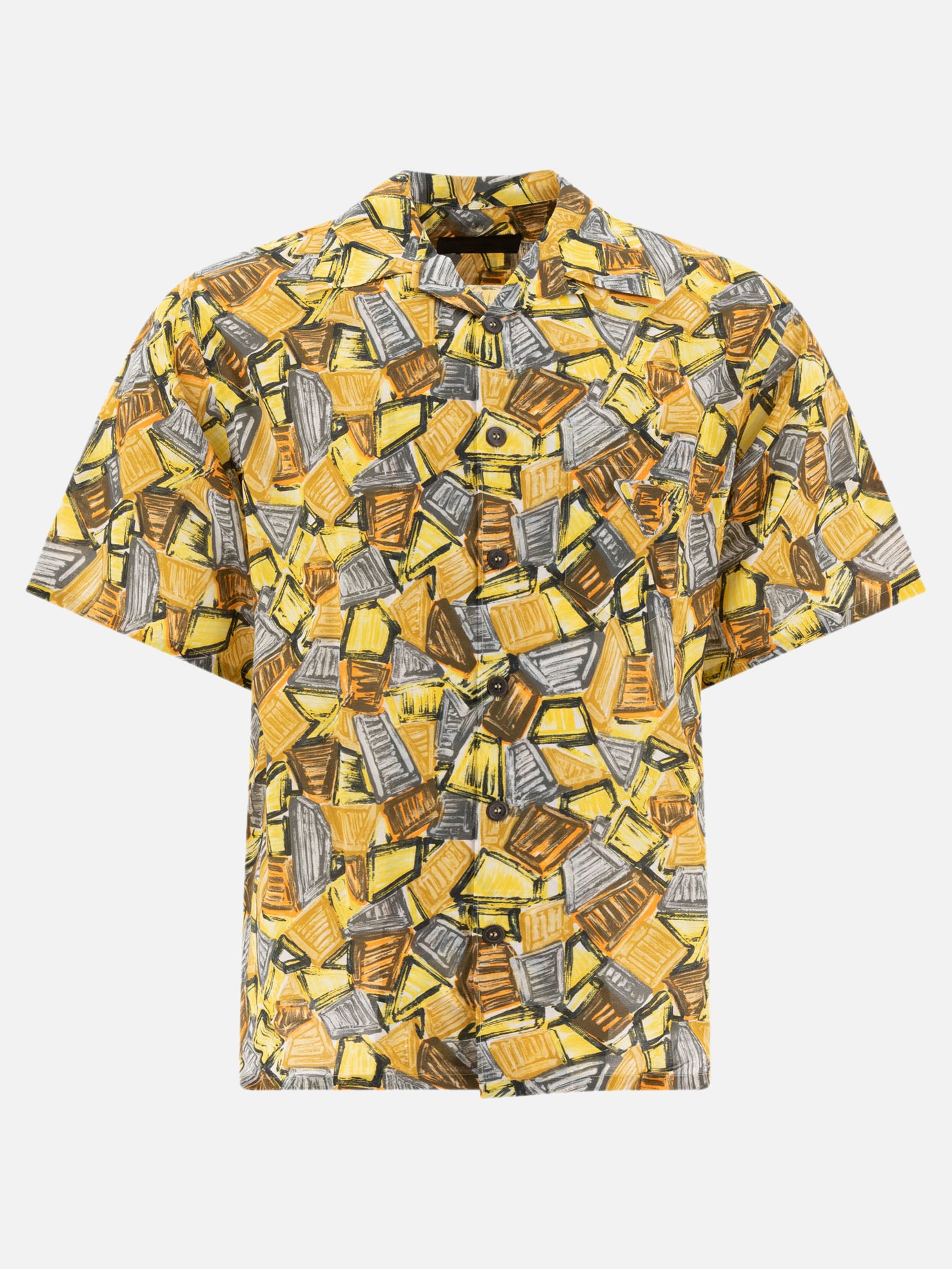 Casual shirts Print  Yellow - Prada Men | PDP | VIETTI Online Store | thumbnail