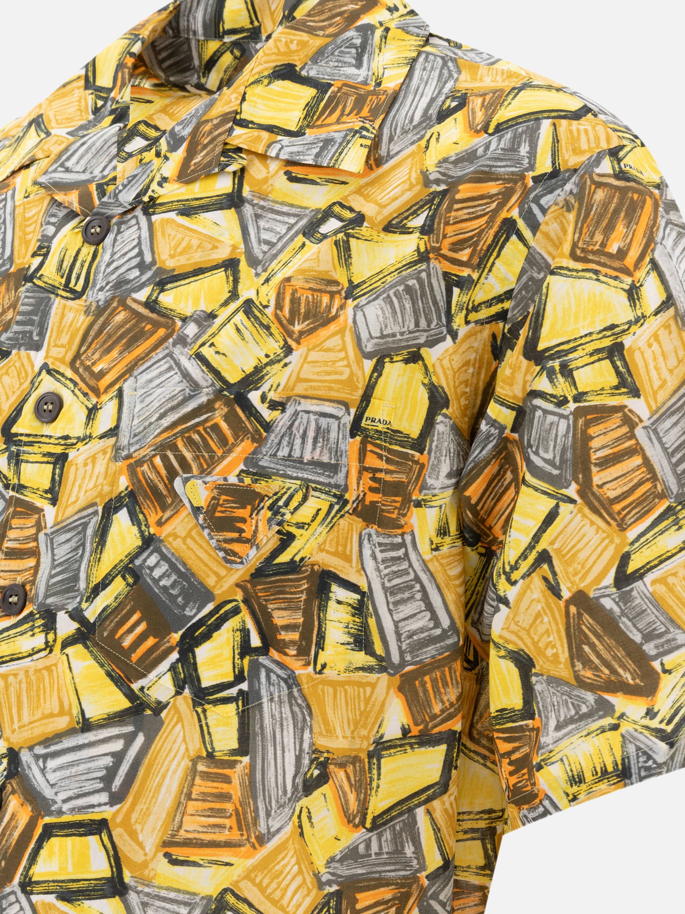 Casual shirts Print  Yellow - Prada Men | PDP | VIETTI Online Store | Zoom-Modal_4
