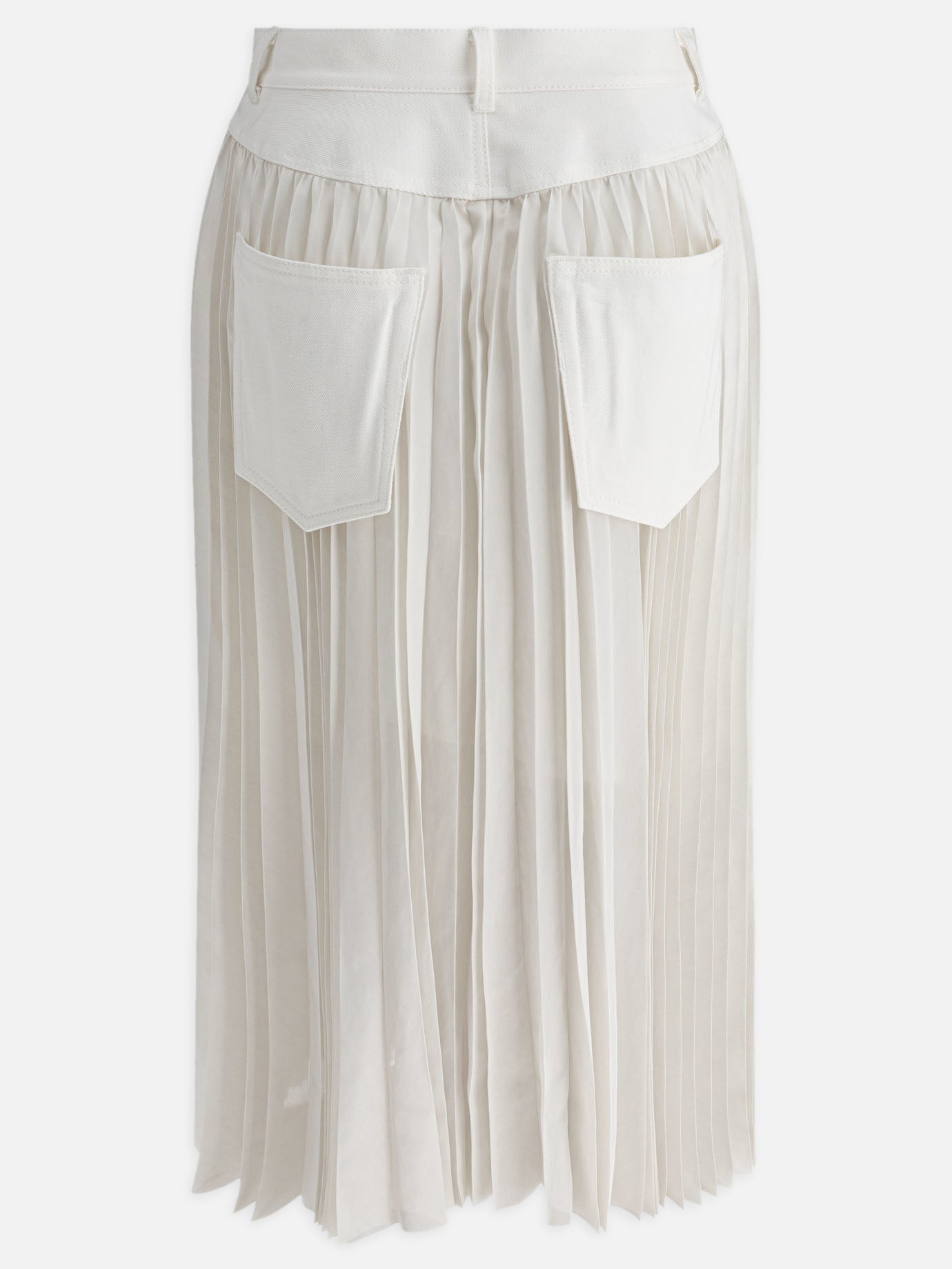 Sacai Pleated skirt 10738113_1 White thumbnail_2