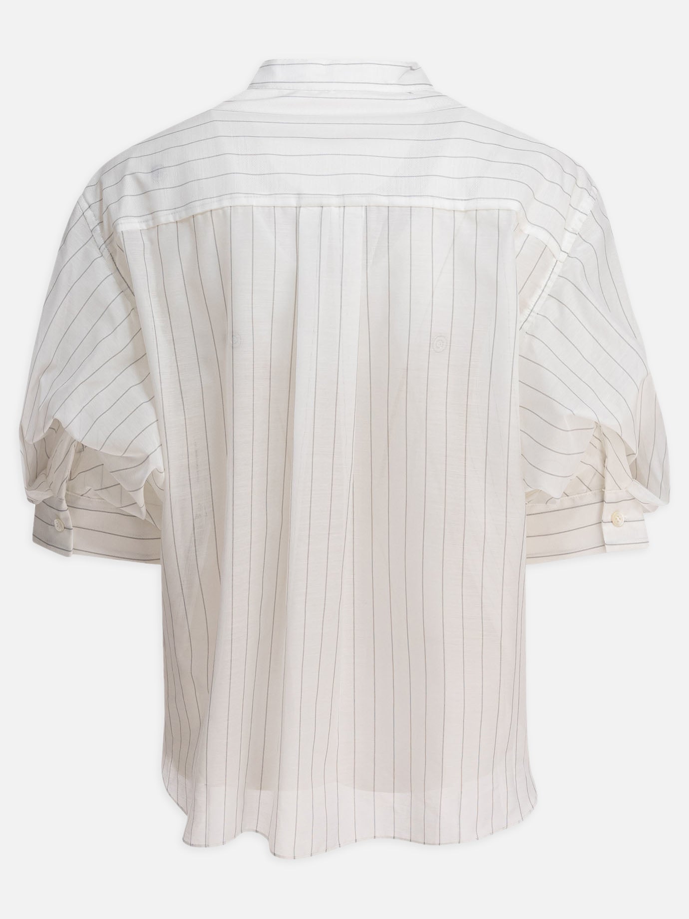 Crewneck t-shirts Striped  White - Sacai Women | PDP | VIETTI Online Store | Zoom-Modal_2
