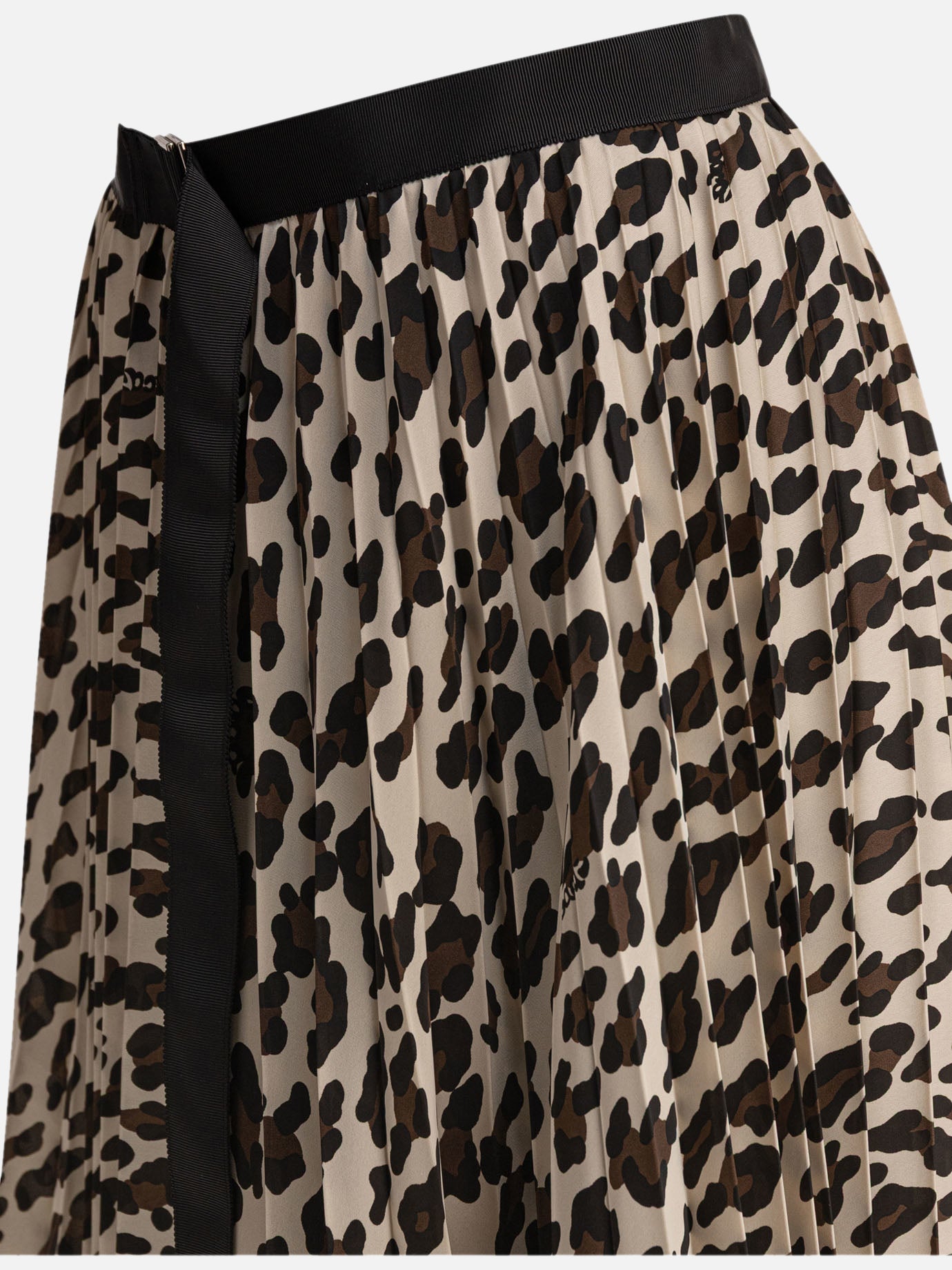 Sacai Leopard skirt Beige