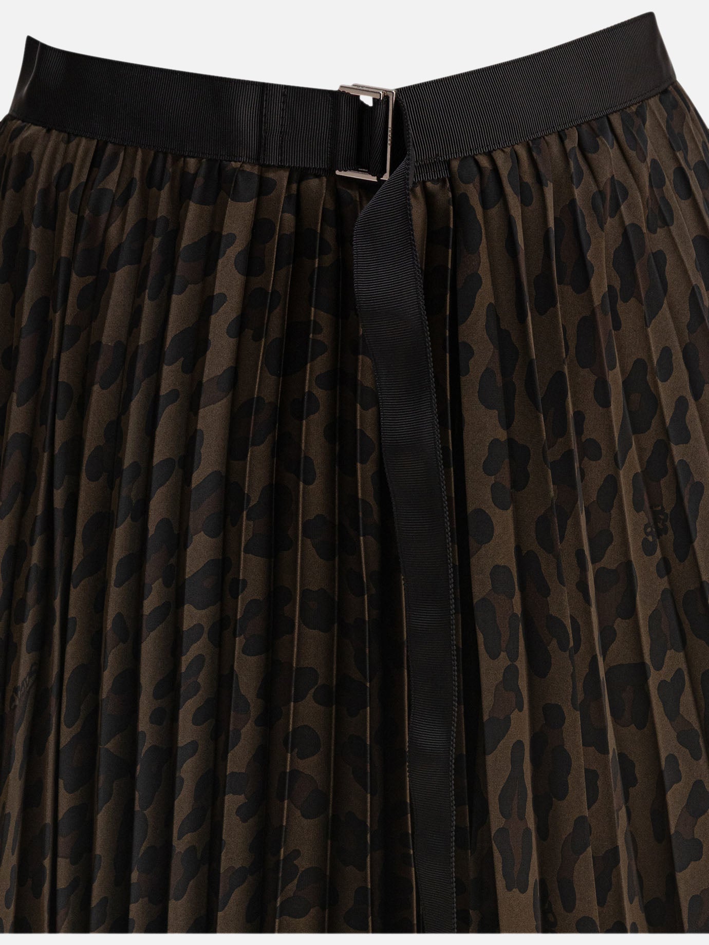 Sacai Leopard skirt 11579965_2 Brown thumbnail_3