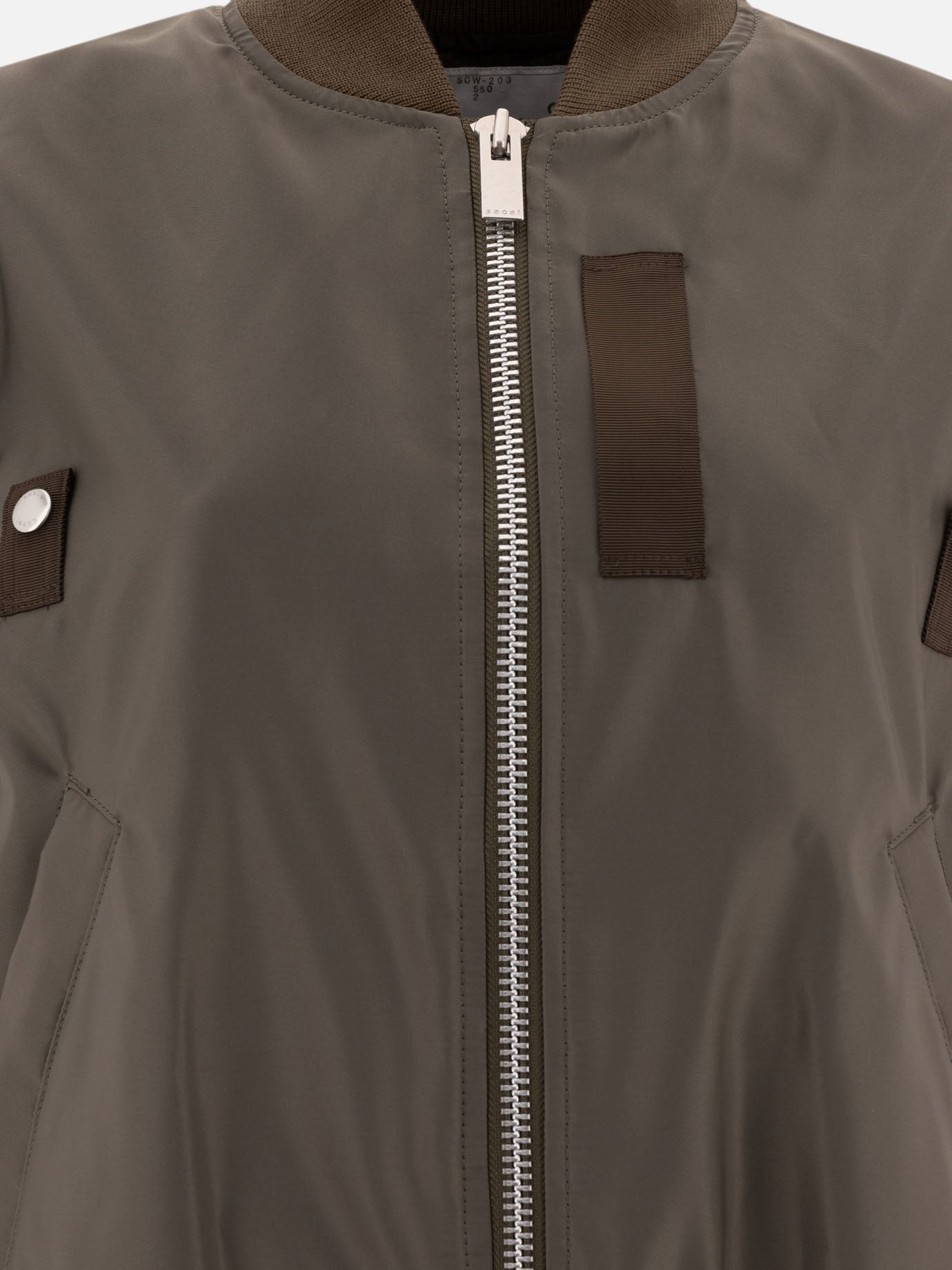 Vest jackets Solid colour  Green - Sacai Women | PDP | VIETTI Online Store | thumbnail_3