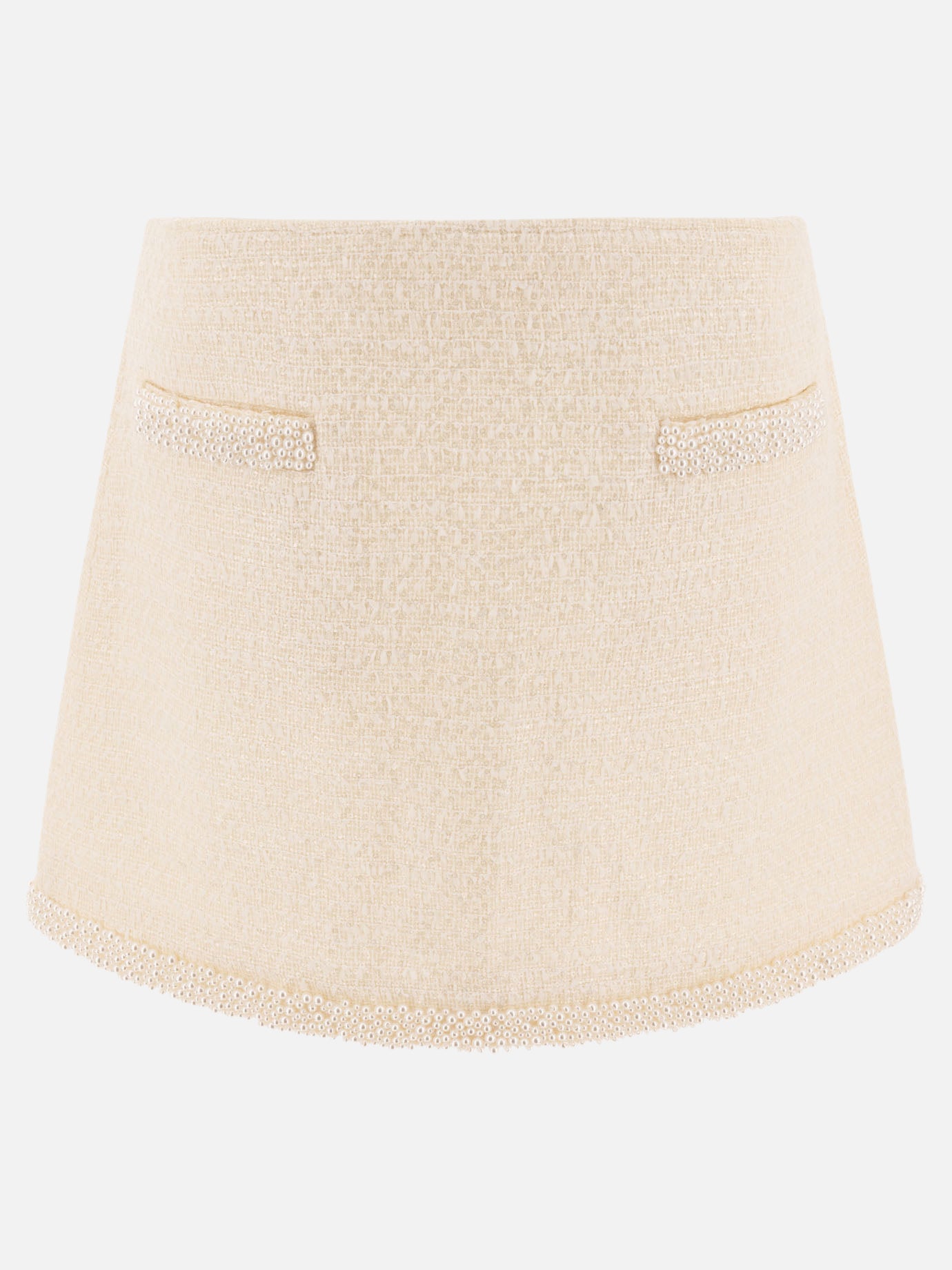 Miniskirts Solid colour  Beige - Self-portrait Women | PDP | VIETTI Online Store | Zoom-Modal

