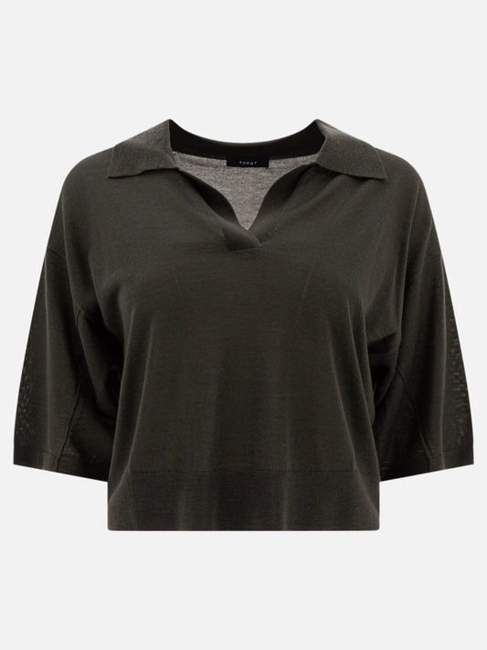 Polo shirts without buttons Solid colour  Grey - Soeur Women | PLP | VIETTI Online Store 
