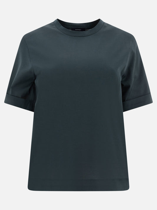 Crewneck t-shirts Solid colour  Green - Soeur Women | PLP | VIETTI Online Store 

