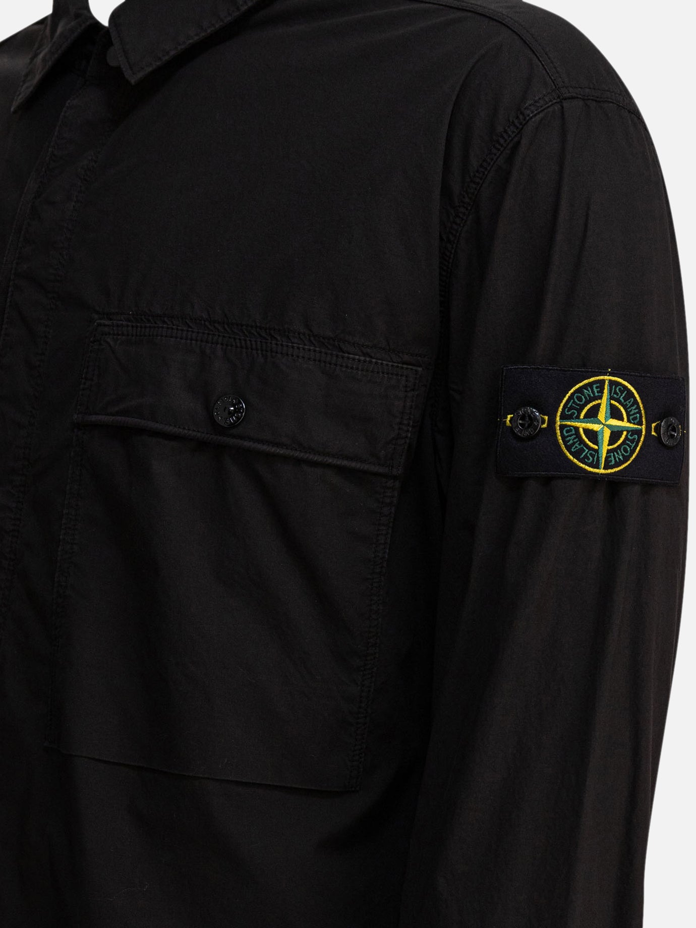 Overshirt jackets Logo  Black - Stone Island Men | PDP | VIETTI Online Store | thumbnail_4