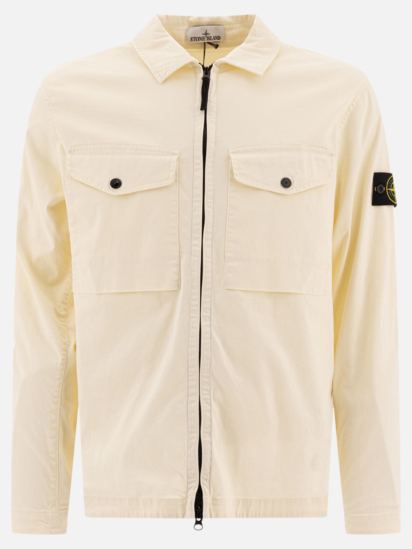 Overshirt jackets Logo  Yellow - Stone Island Men | PDP | VIETTI Online Store | Zoom-Modal

