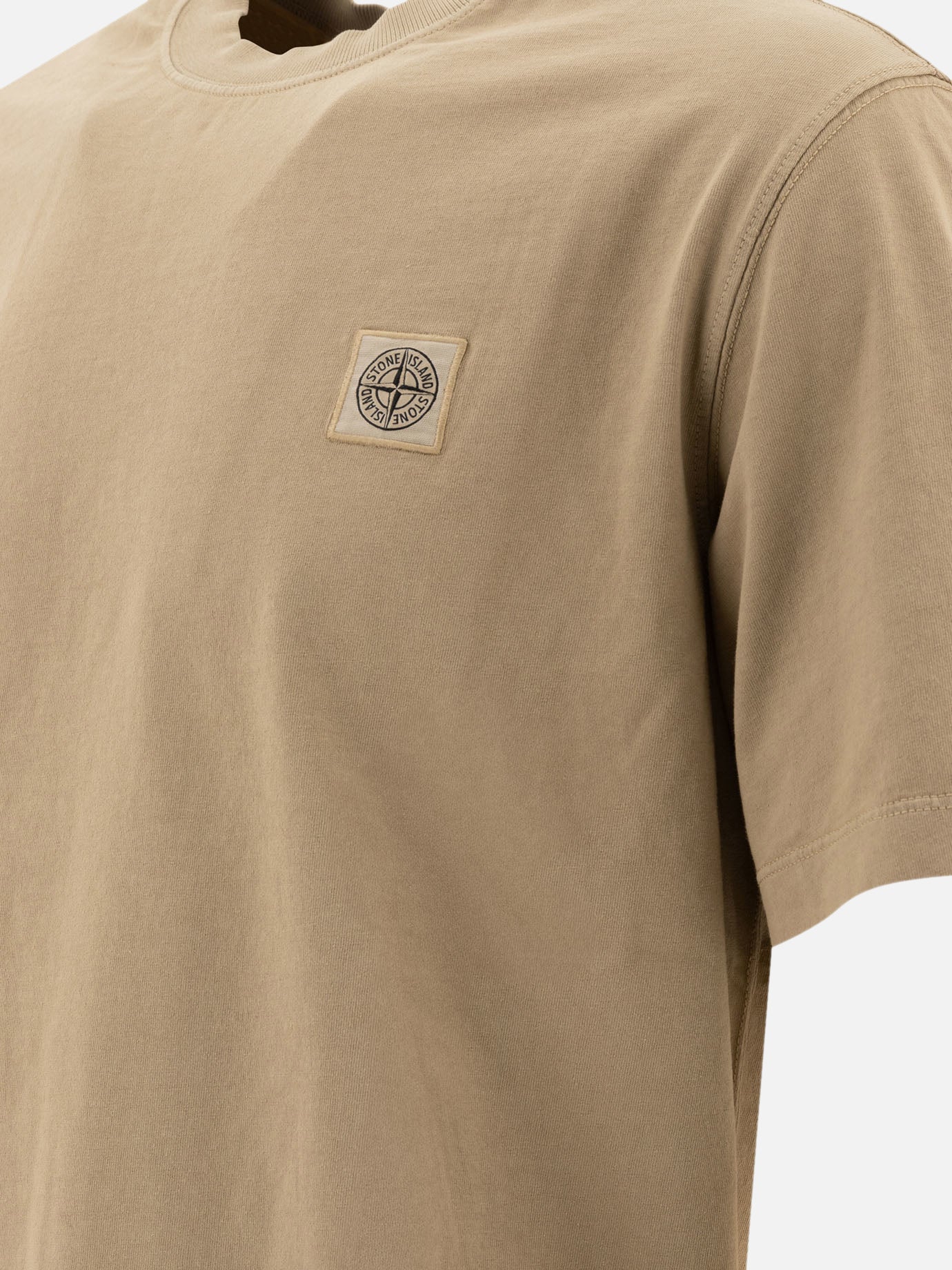 Crewneck t-shirts Logo  Brown - Stone Island Men | PDP | VIETTI Online Store | Zoom-Modal_4
