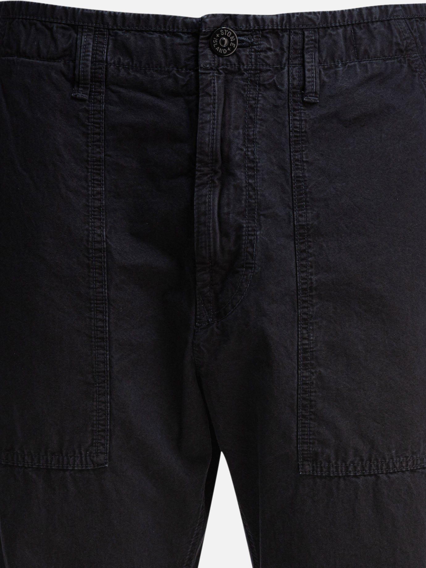 Stone Island &quot;Old&quot; effect fatigue trousers 22848072_31 Blue thumbnail_3