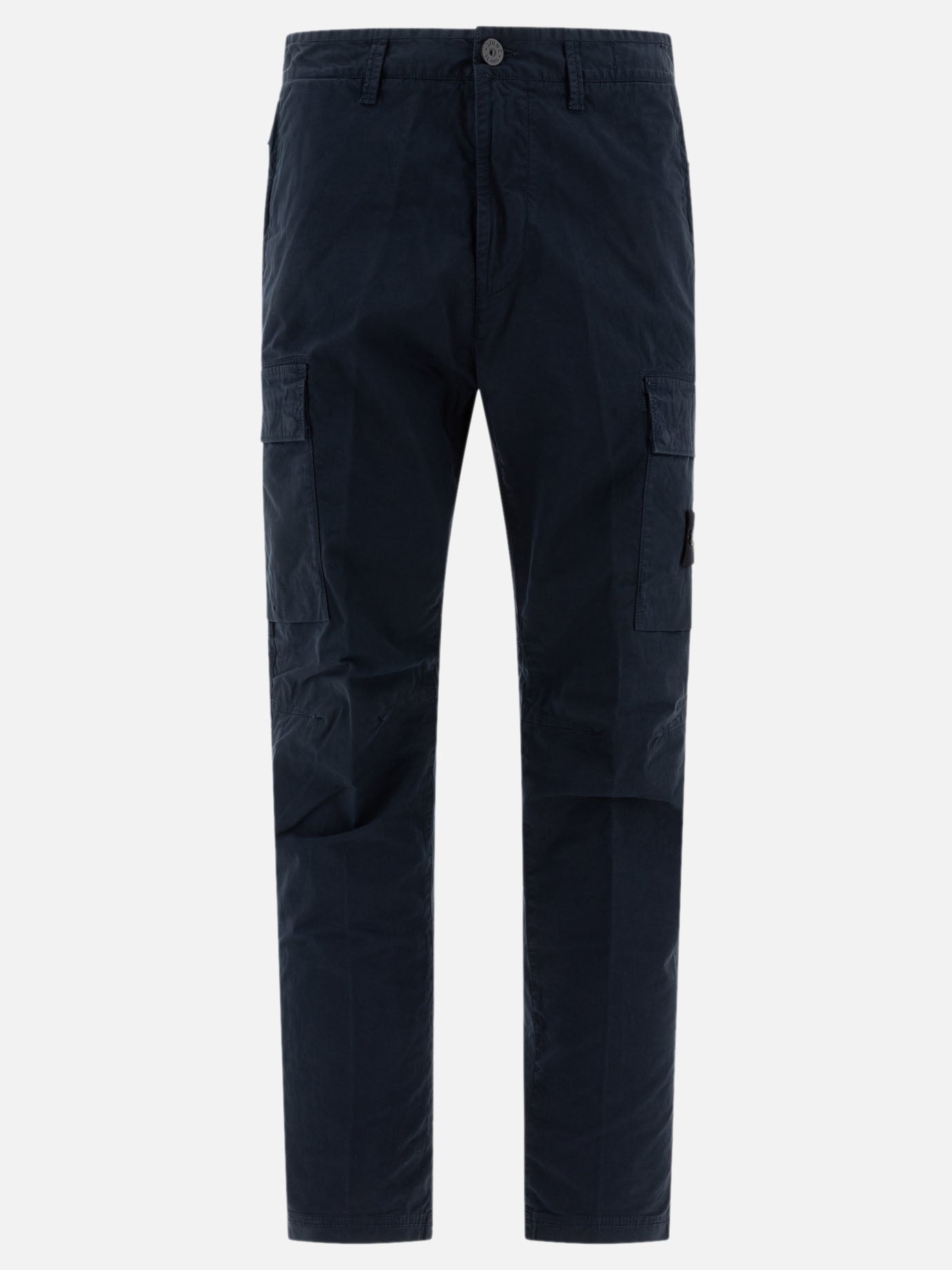 Stone Island Cotton twill cargo trousers 19758769_30 Blue thumbnail_1