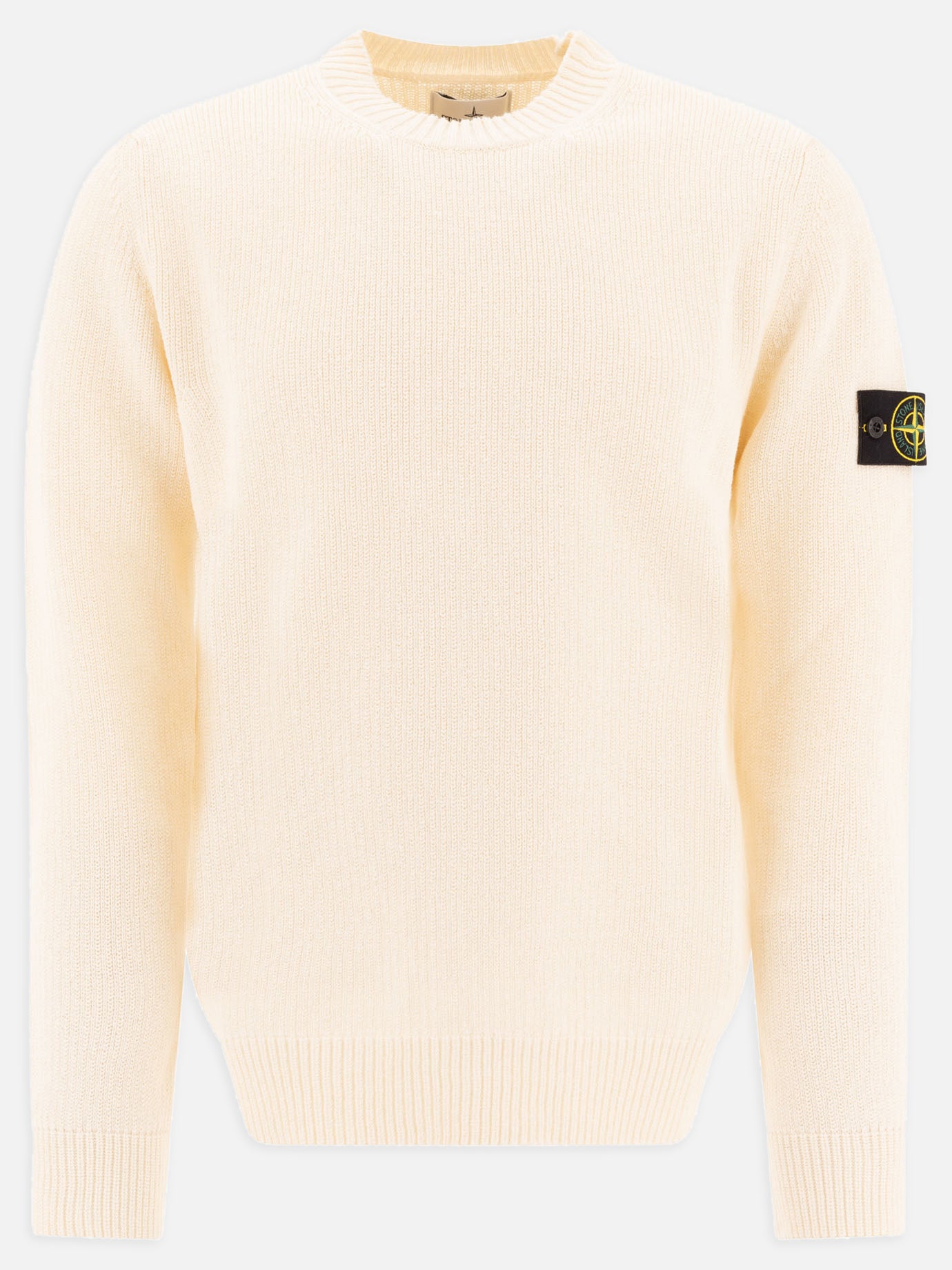 Raw hand organic cotton crewneck sweater