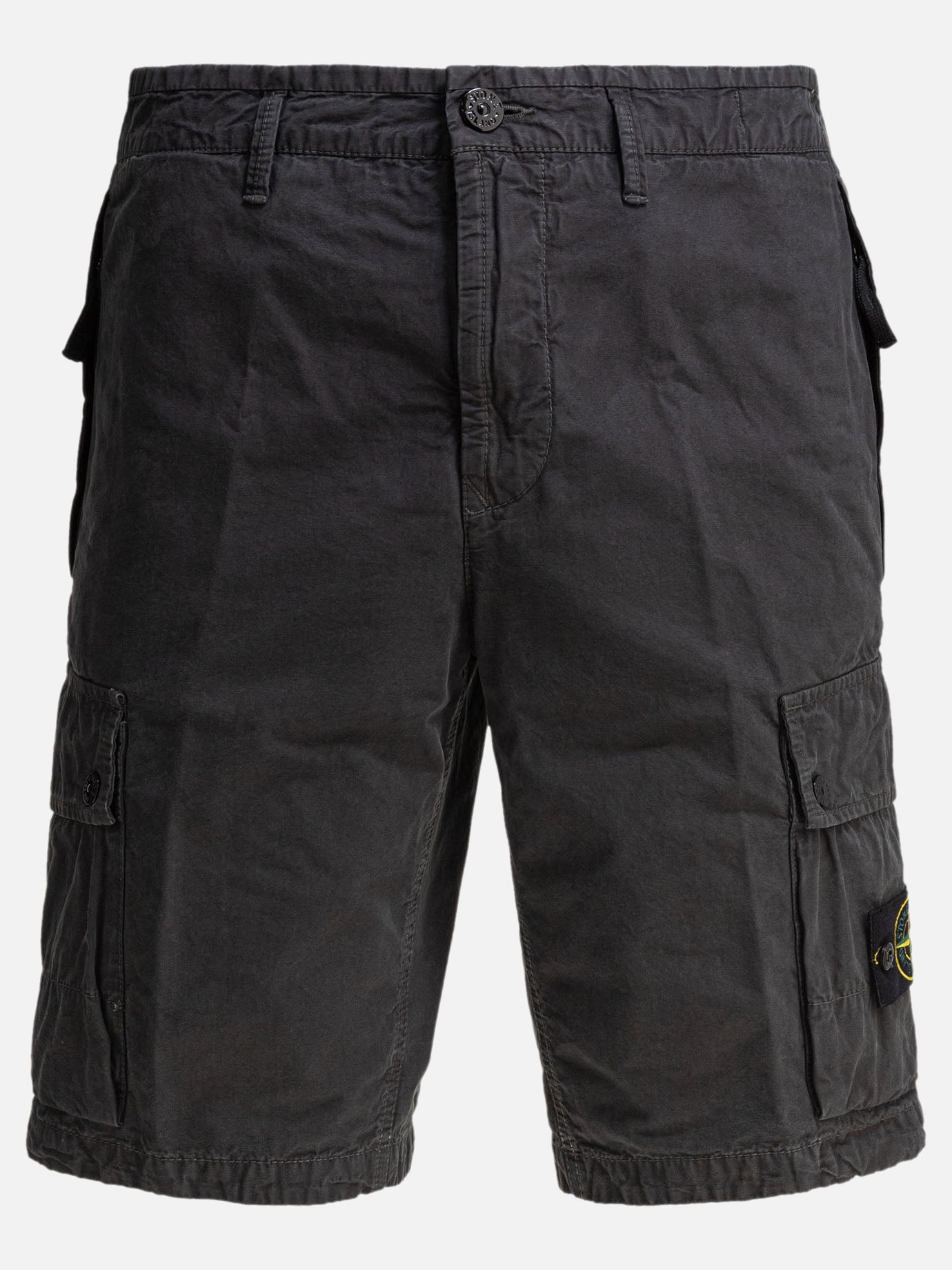 Cargo shorts Logo  Grey - Stone Island Men | PDP | VIETTI Online Store | thumbnail