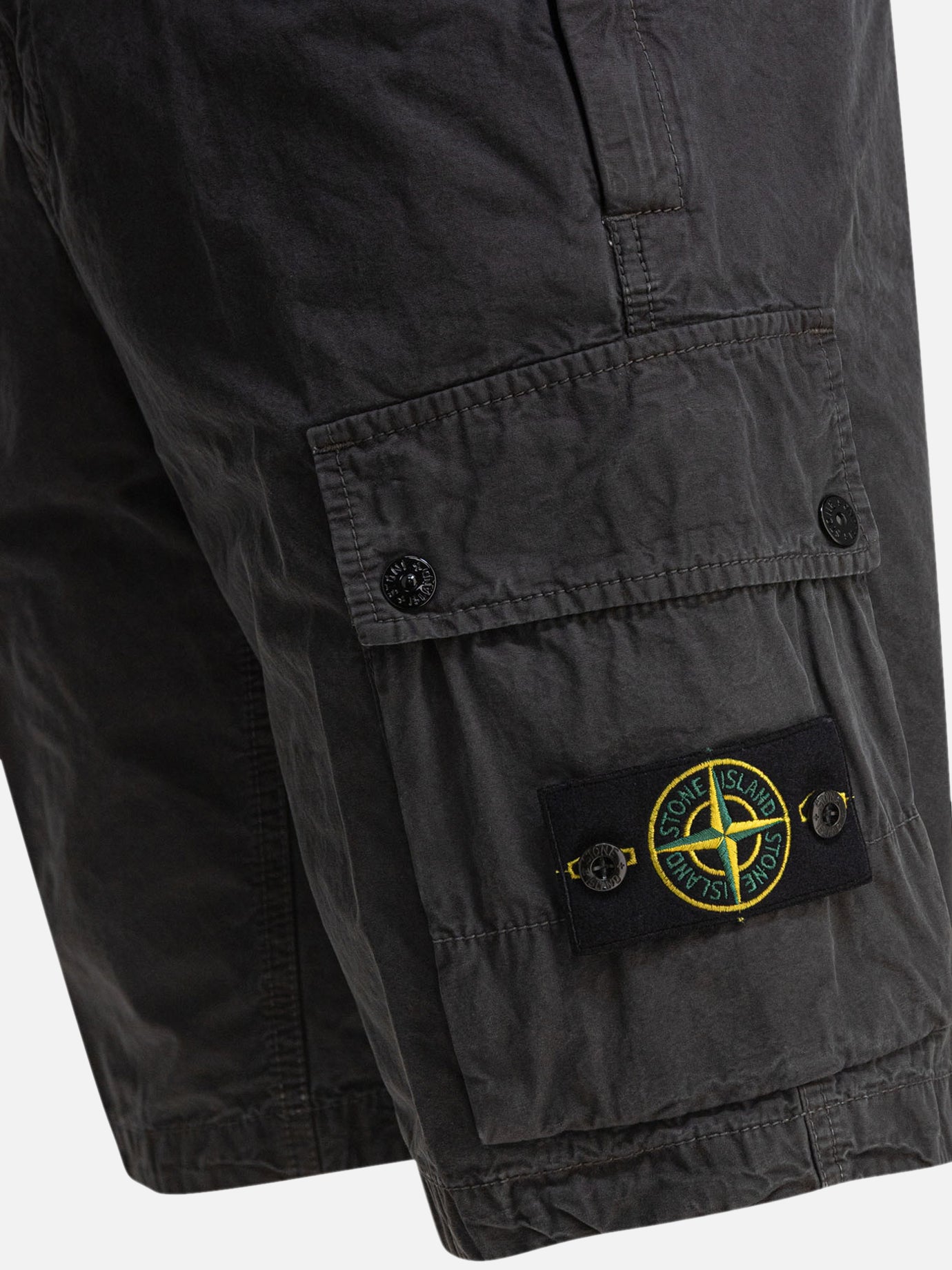 Cargo shorts Logo  Grey - Stone Island Men | PDP | VIETTI Online Store | Zoom-Modal_4
