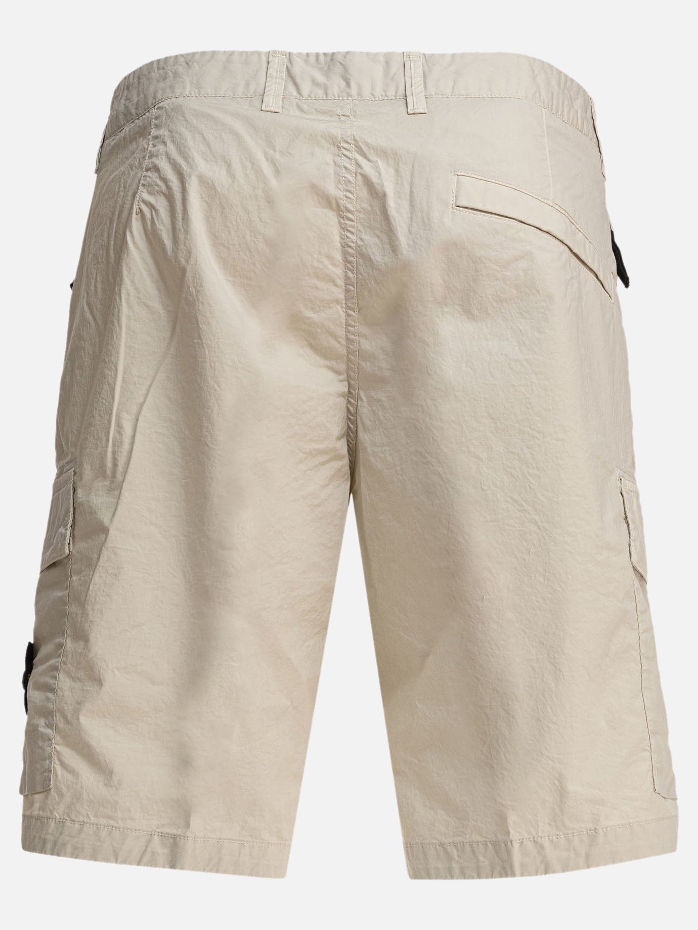 Stone Island Stretch cotton canvas cargo bermuda shorts 24632331_32 Beige thumbnail_2