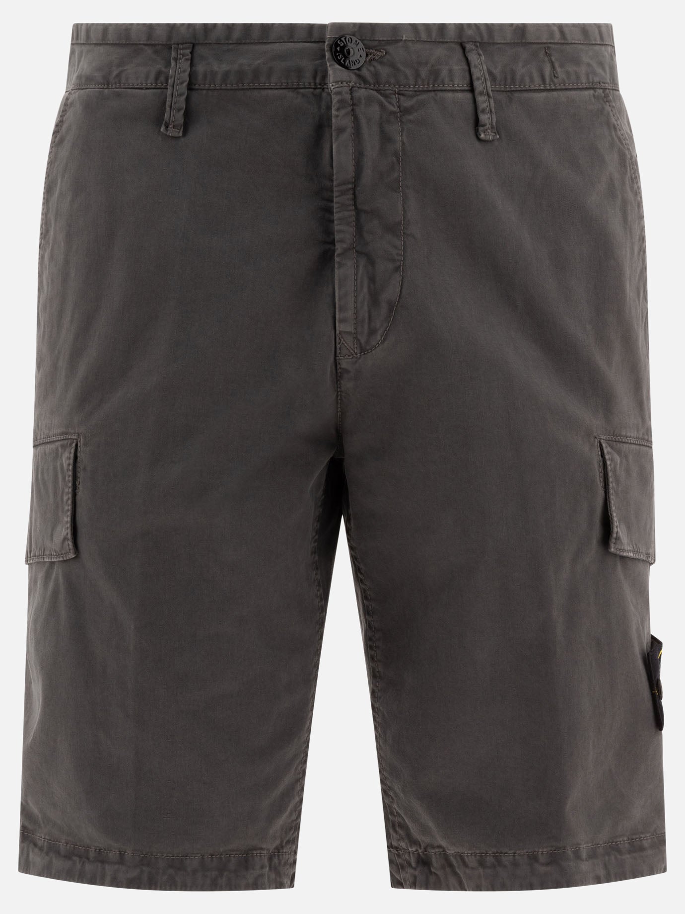 Stone Island Broken cotton cargo bermuda shorts 17159014_30 Grey thumbnail_1
