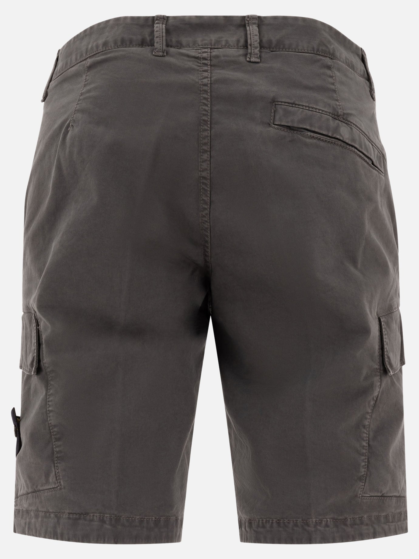 Stone Island Broken cotton cargo bermuda shorts 17159014_30 Grey thumbnail_2