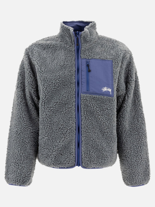 Stüssy "Sherpa" reversible jacket 13444495_M Blue 1