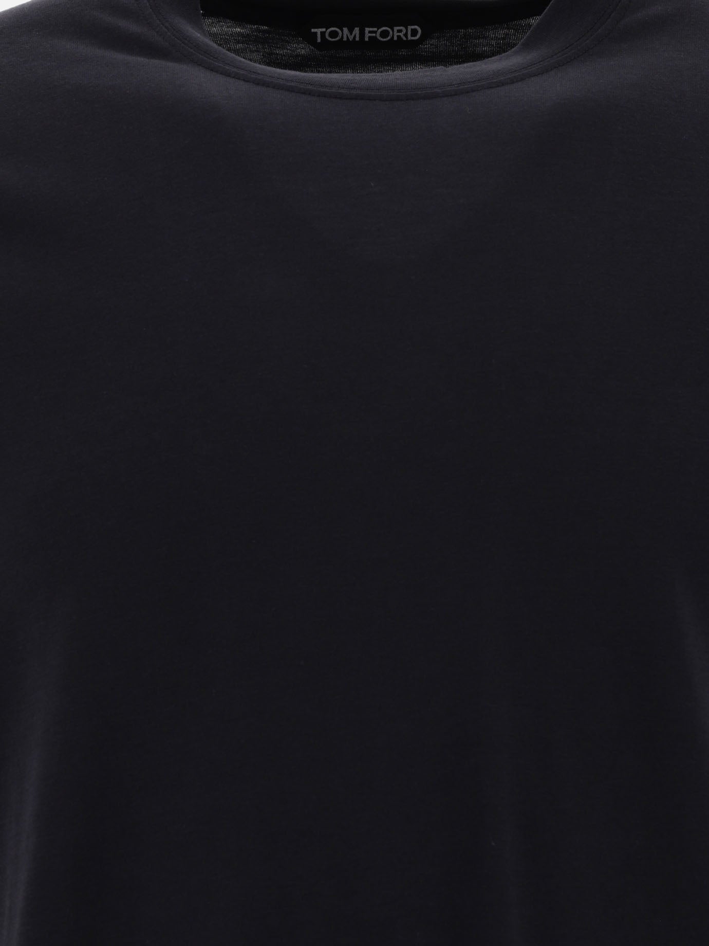 Crewneck t-shirts Solid colour  Black - Tom Ford Men | PDP | VIETTI Online Store | thumbnail_3