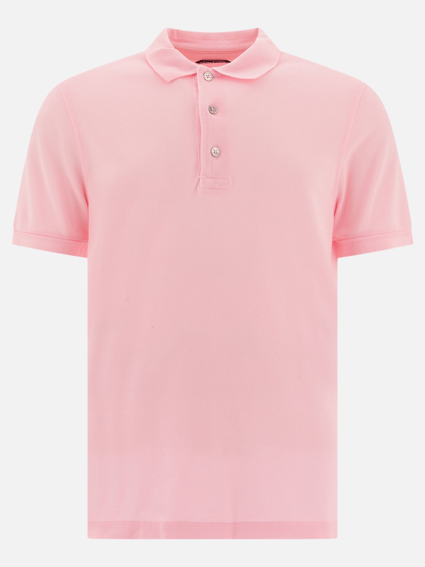 Polo shirts with buttons Solid colour  Pink - Tom Ford Men | PDP | VIETTI Online Store | thumbnail