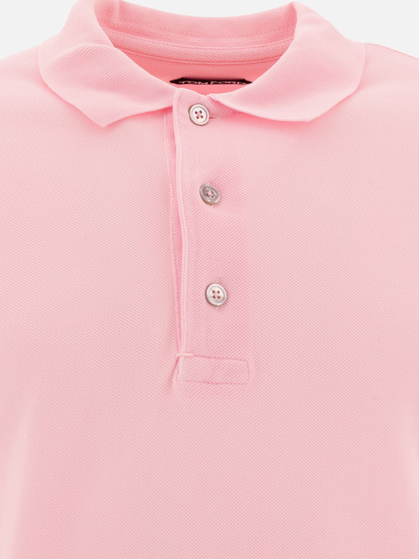 Polo shirts with buttons Solid colour  Pink - Tom Ford Men | PDP | VIETTI Online Store | Zoom-Modal_3
