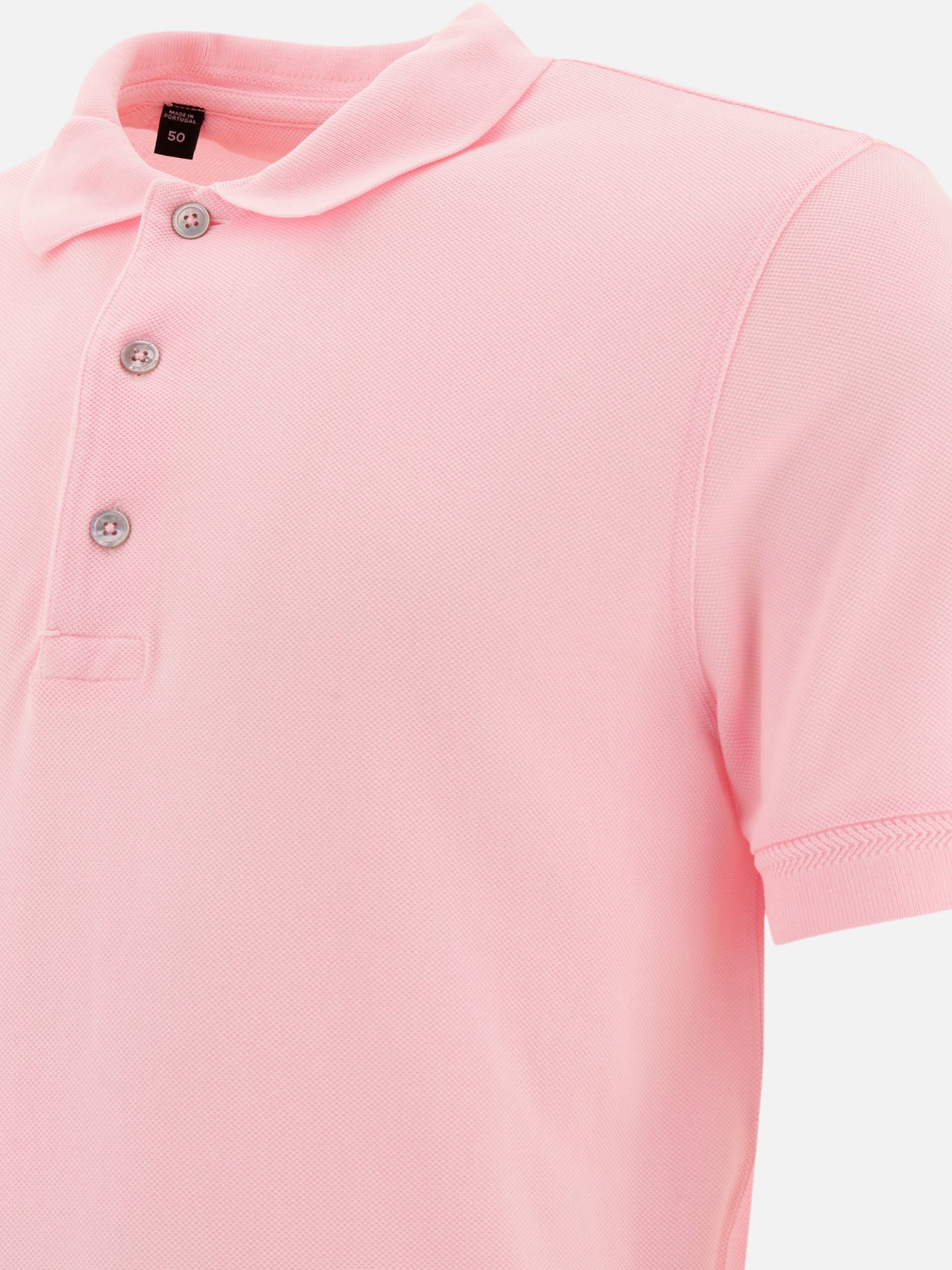Polo shirts with buttons Solid colour  Pink - Tom Ford Men | PDP | VIETTI Online Store | Zoom-Modal_4
