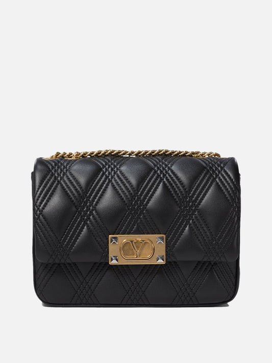 Valentino Garavani Medium "Quiltie 67" shoulder bag 10334153_UNI Black 1