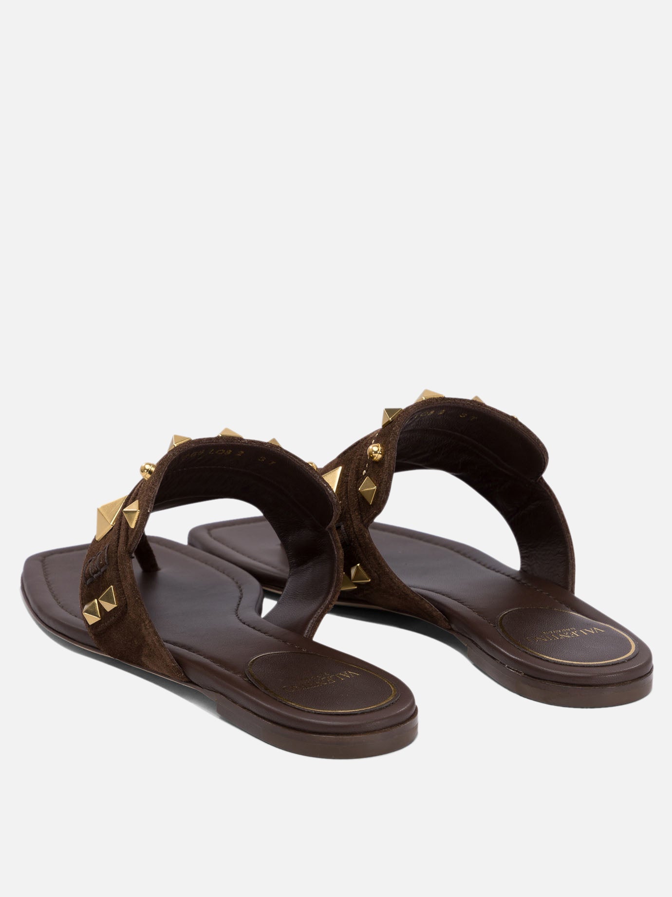 Valentino Garavani &quot;Plaster Caster&quot; slides 10556408_36 Brown thumbnail_4