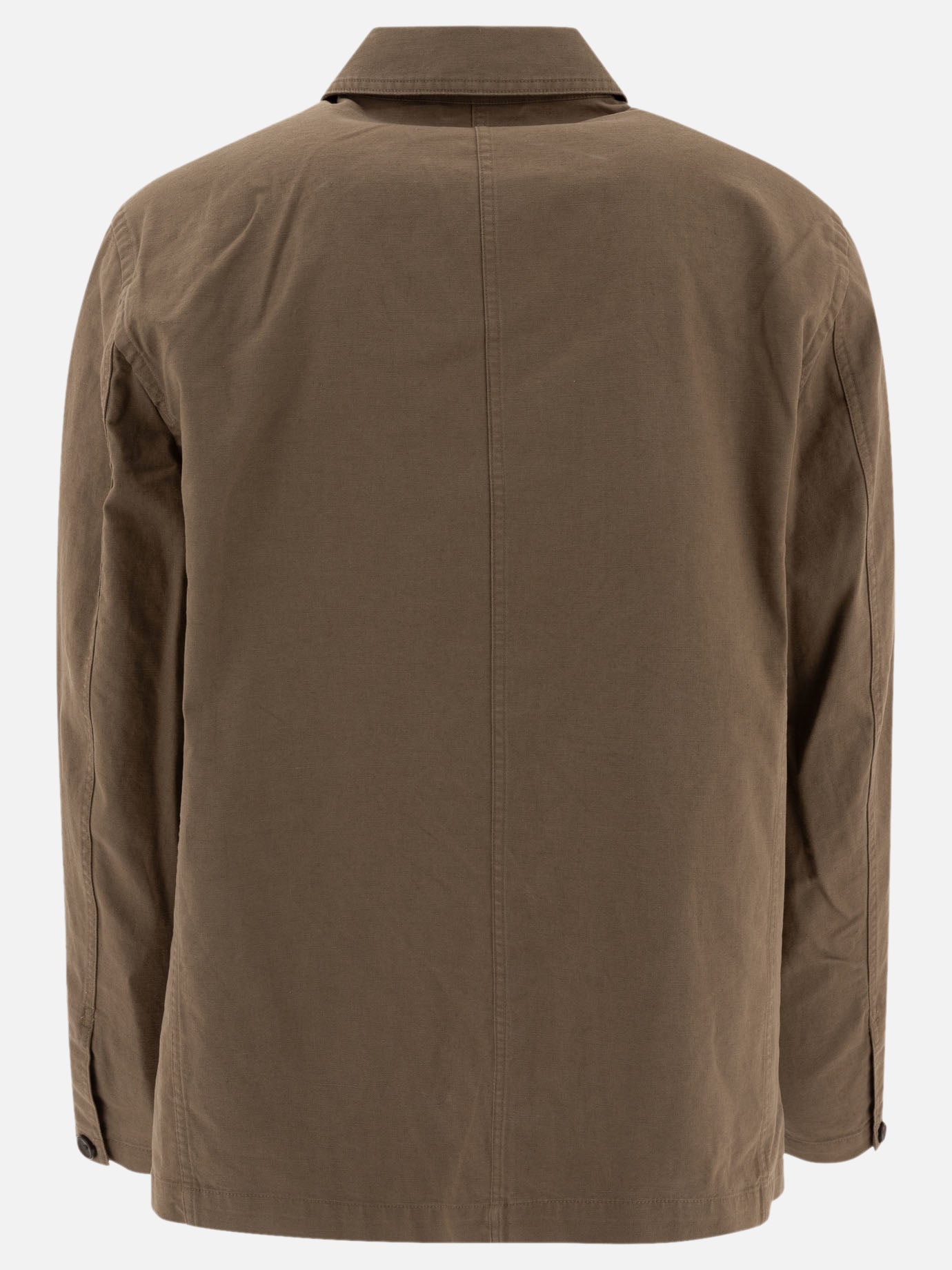 Cotton and linen utility jacket