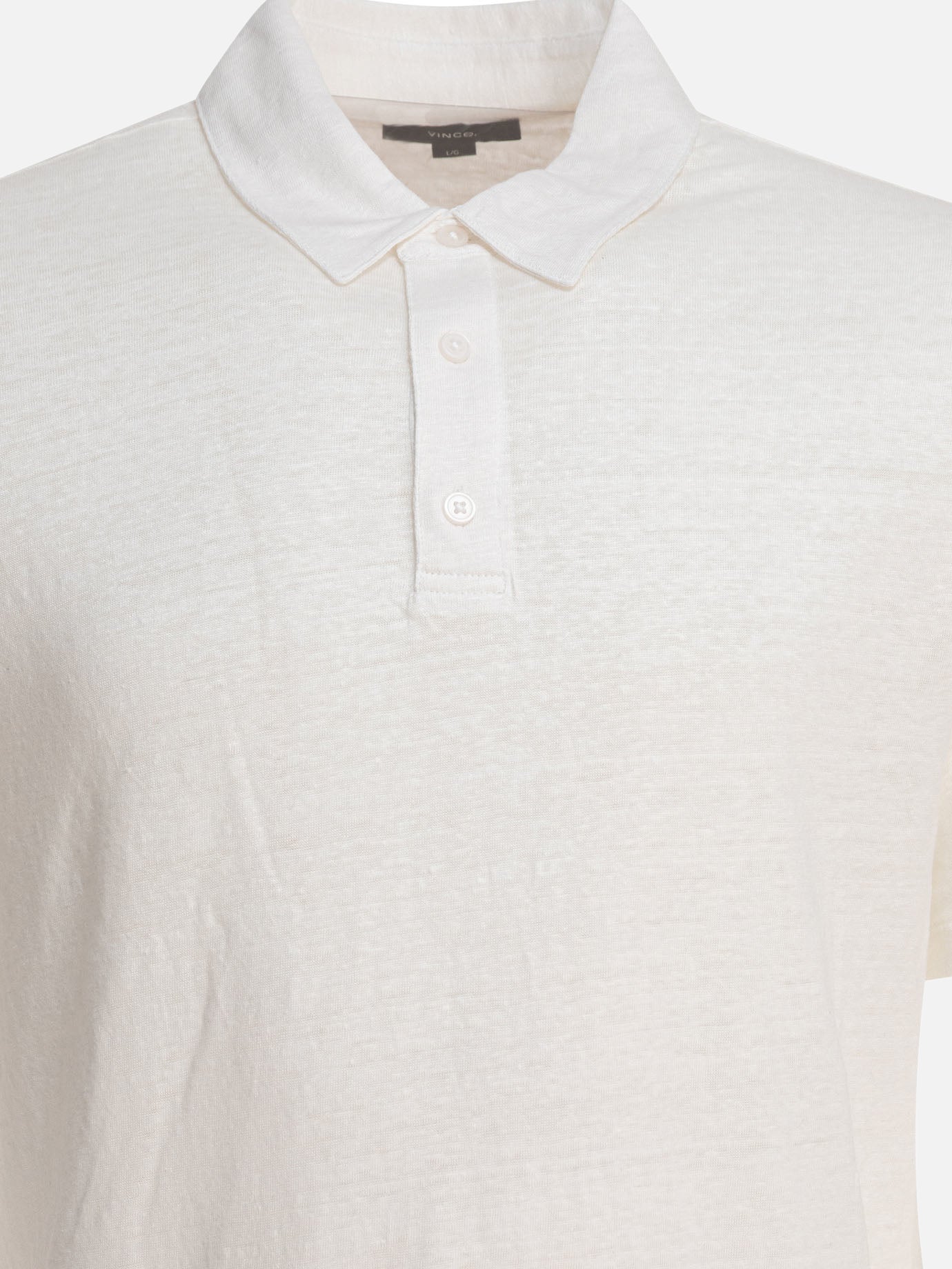 Vince Linen polo shirt 18804855_M White thumbnail_3