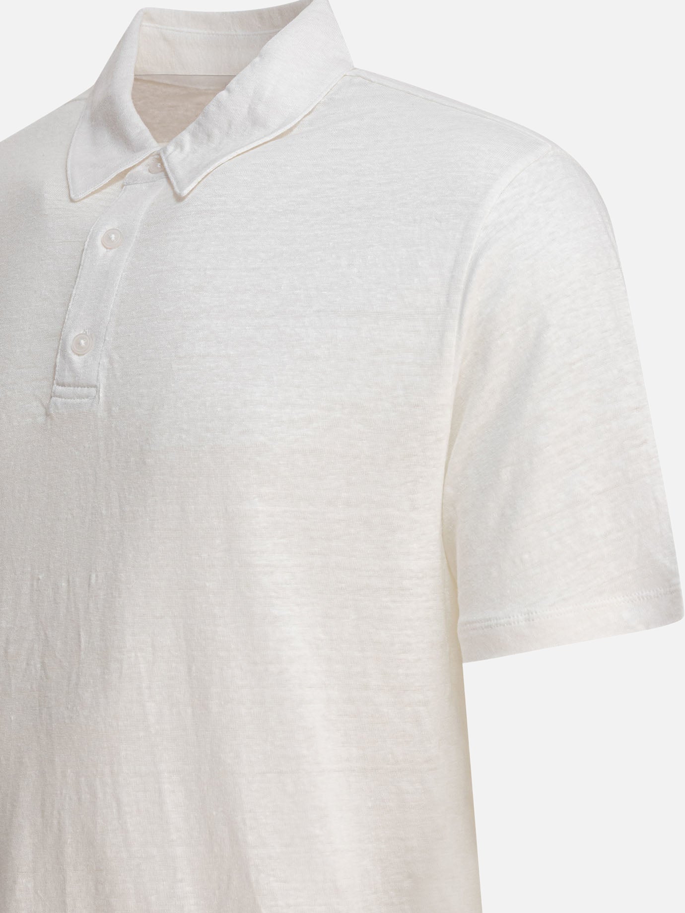 Vince Linen polo shirt 18804855_M White thumbnail_4