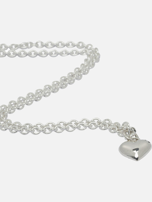 Human Made "Heart" necklace 18592815_UNI Silver 2