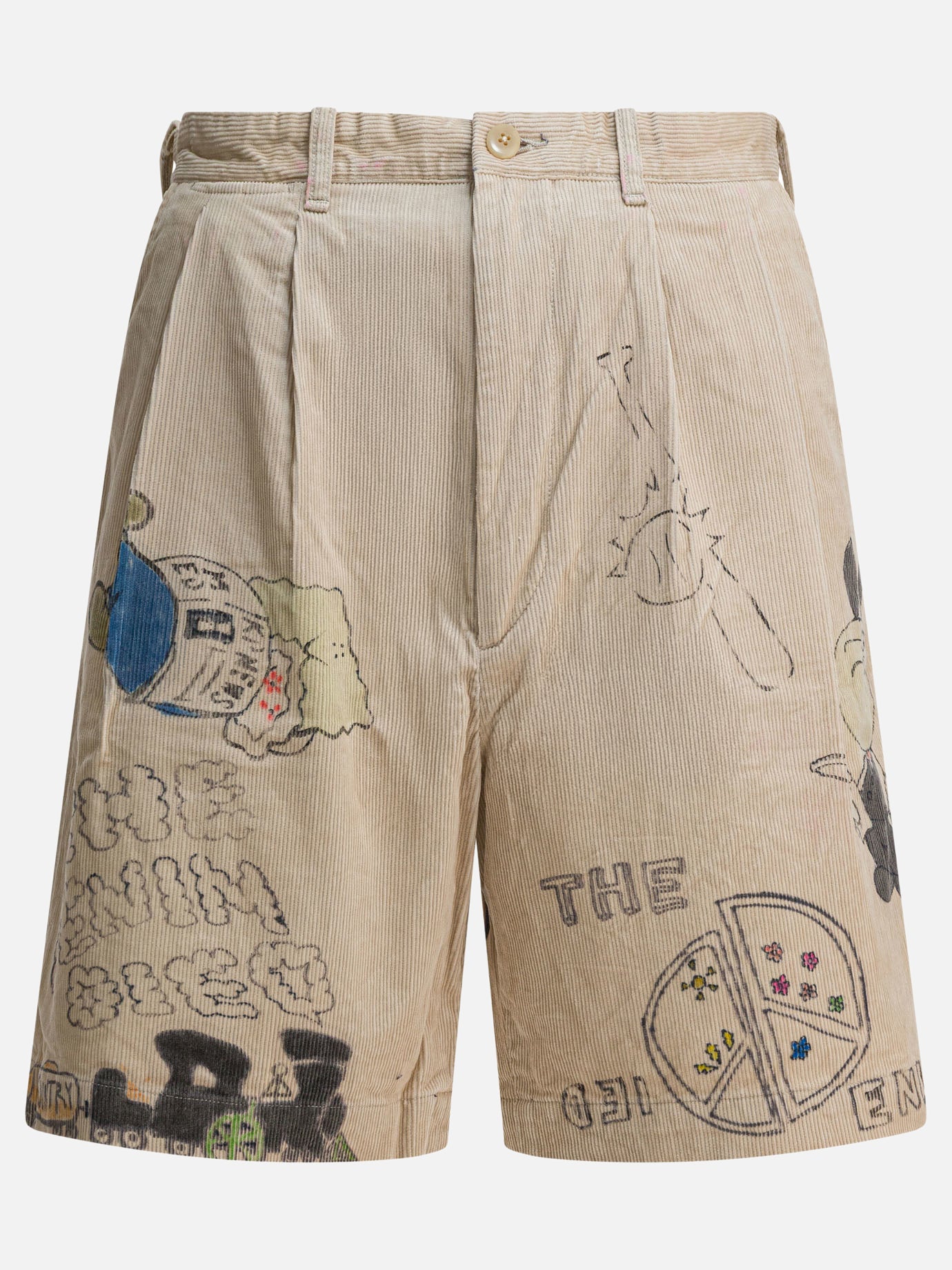 Five pockets shorts Print  Beige - KAPITAL Men | PDP | VIETTI Online Store | Zoom-Modal
