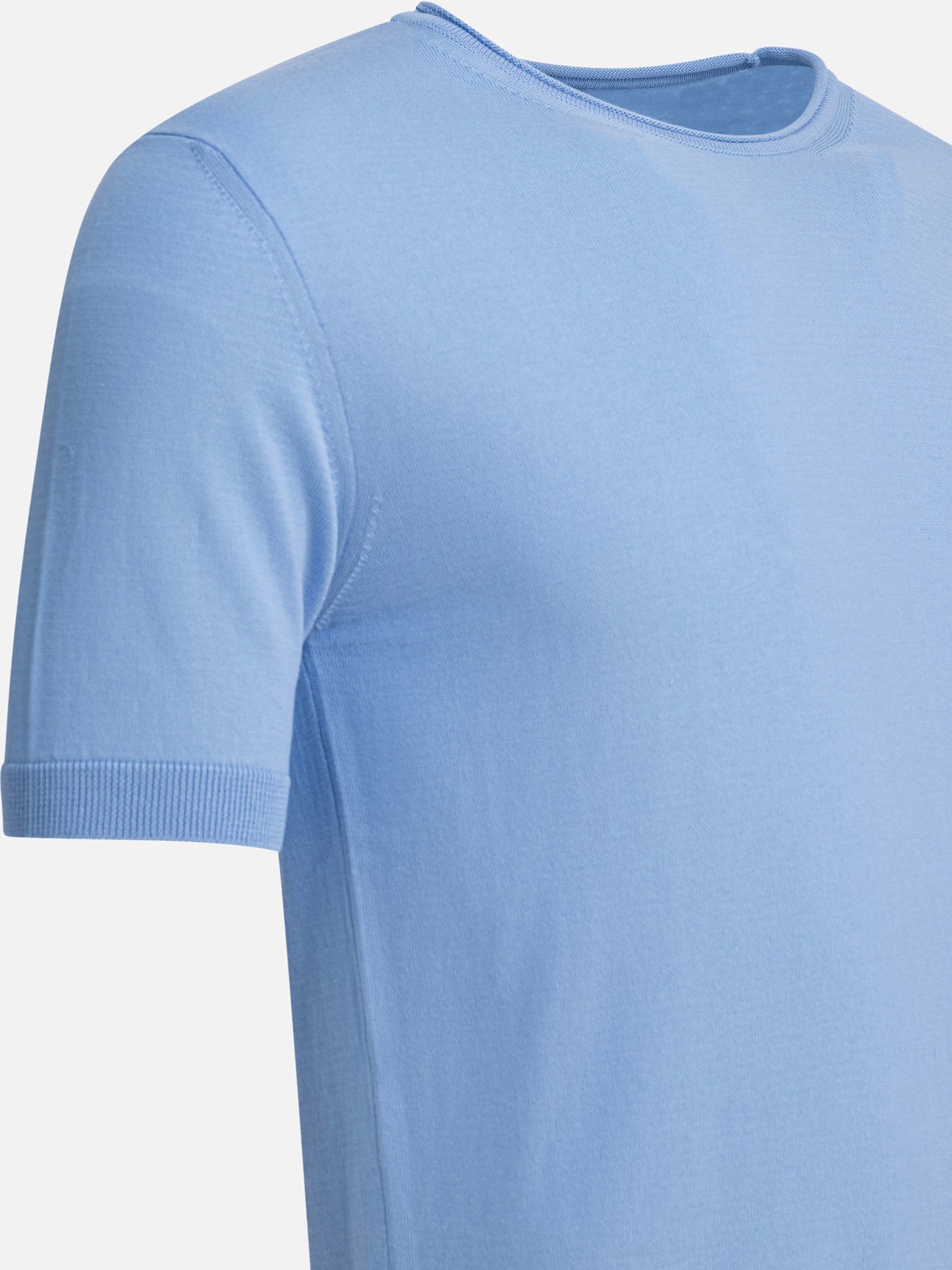 Crewneck t-shirts Solid colour  Light blue - Rakkì Men | PDP | VIETTI Online Store | Zoom-Modal_4
