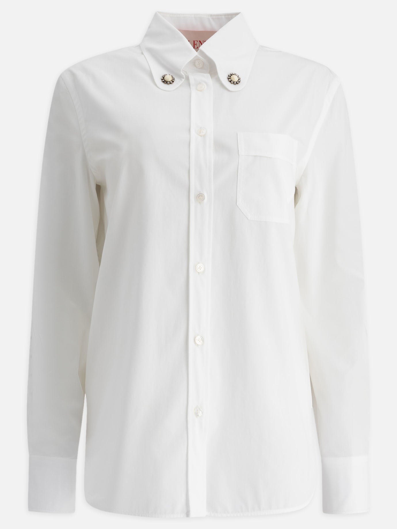 Casual shirts Solid colour  White - Valentino Women | PDP | VIETTI Online Store | thumbnail