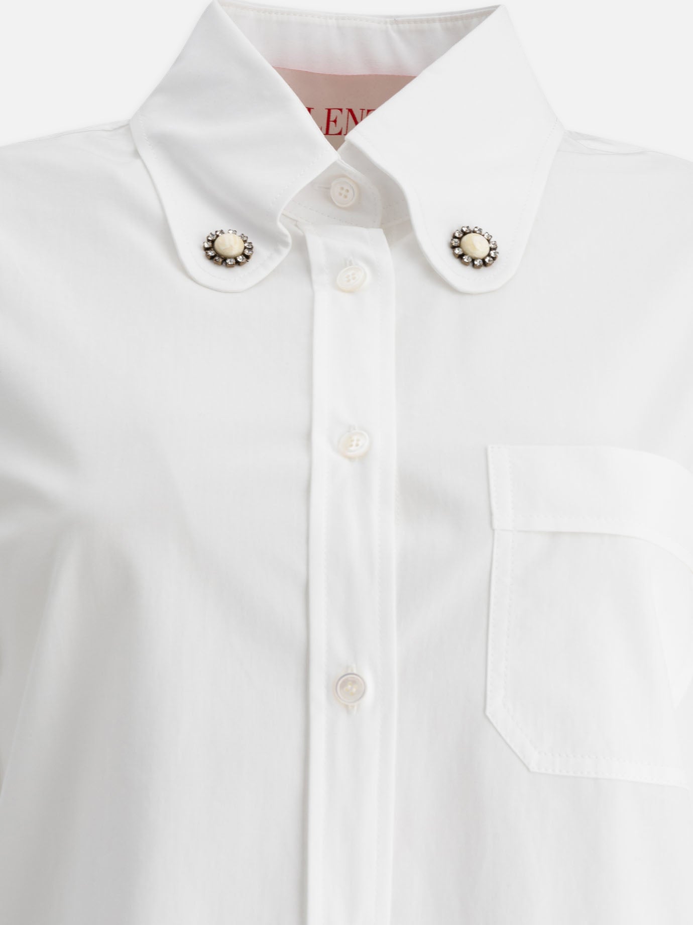 Casual shirts Solid colour  White - Valentino Women | PDP | VIETTI Online Store | thumbnail_3